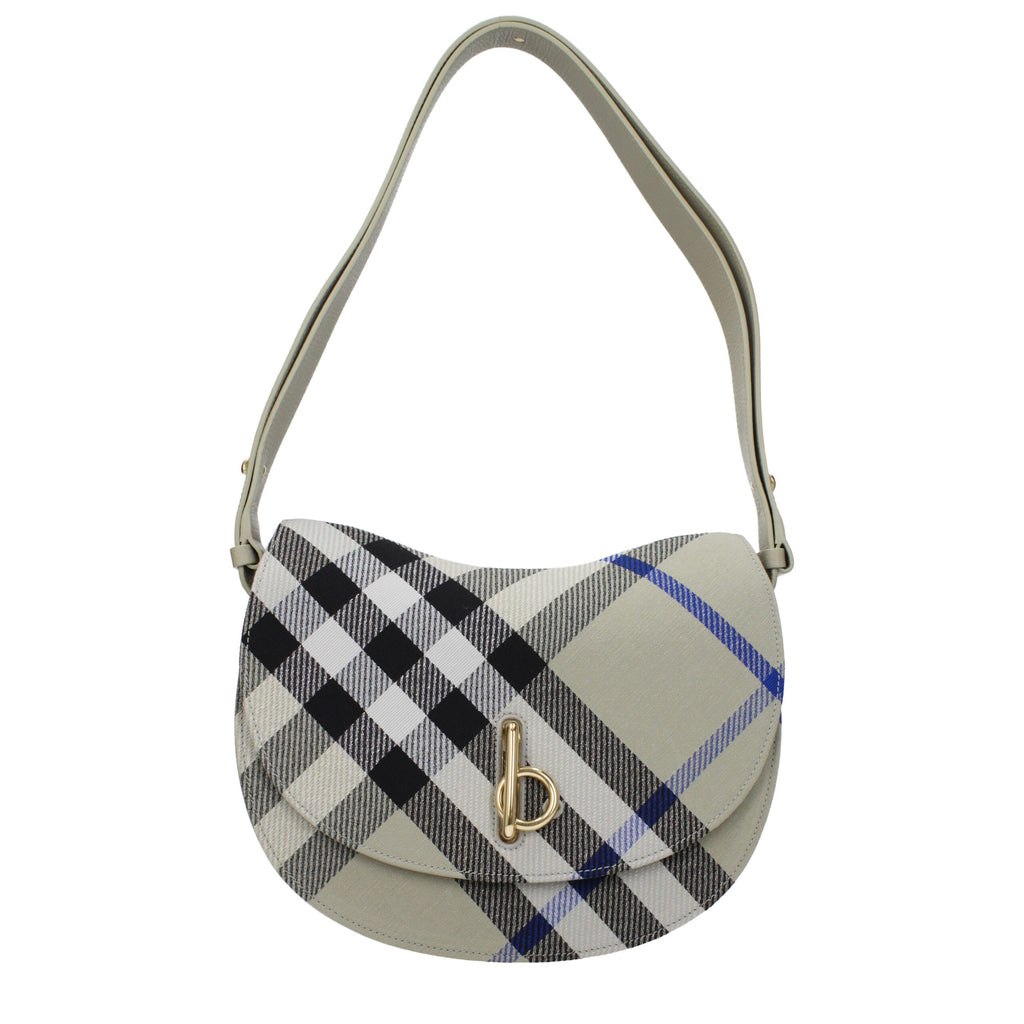 Burberry Gray Fabric Crossbody Bags