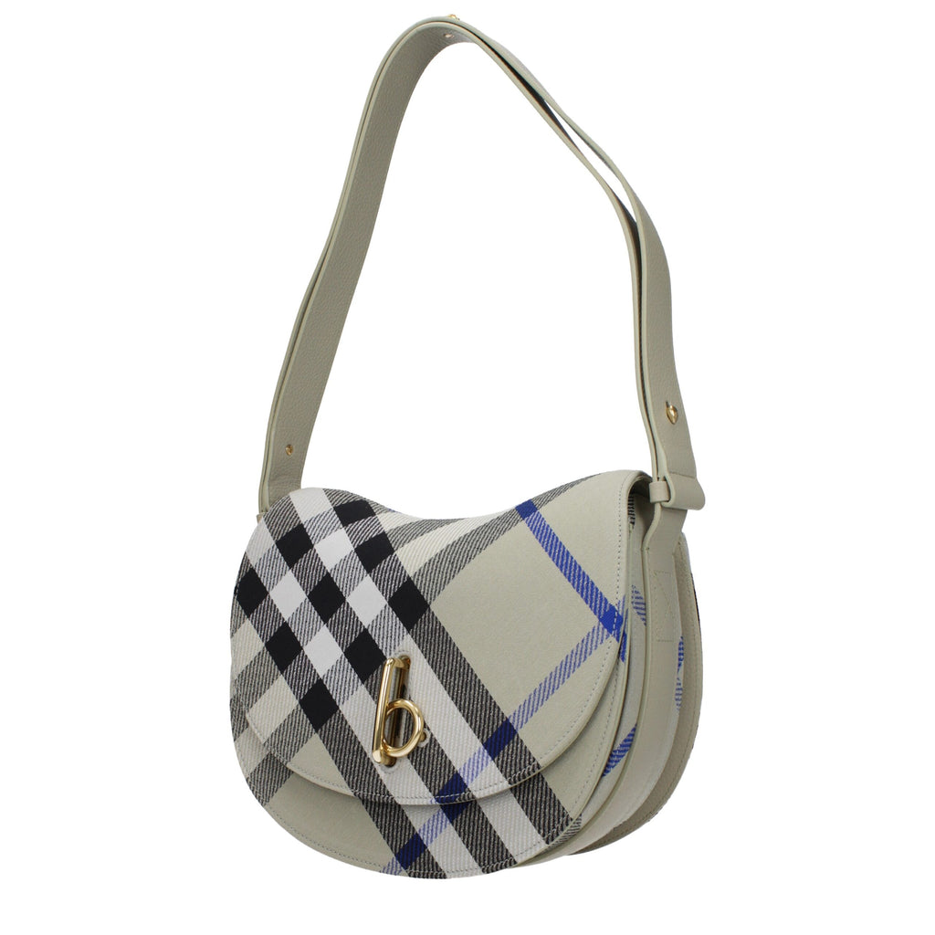 Burberry Gray Fabric Crossbody Bags