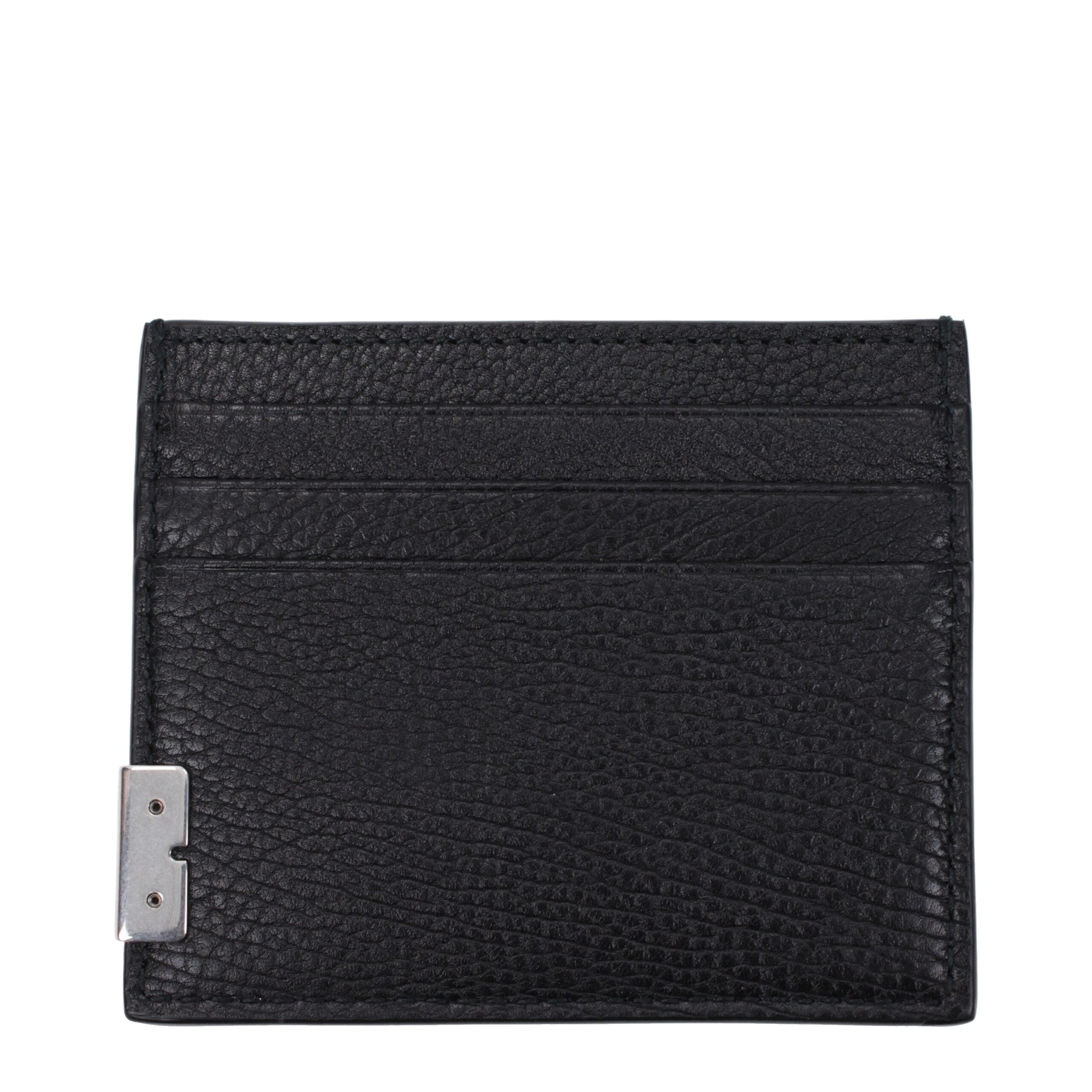 Burberry Black Leather Cardholders