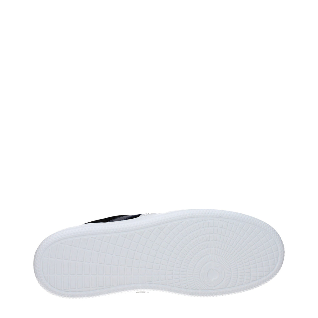 Moncler Black Leather Low Tops