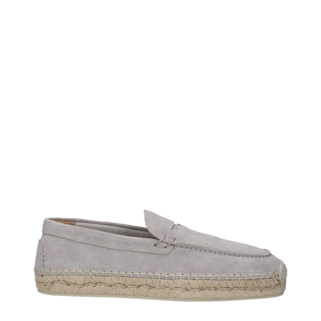Christian Louboutin Gray Leather Espadrilles