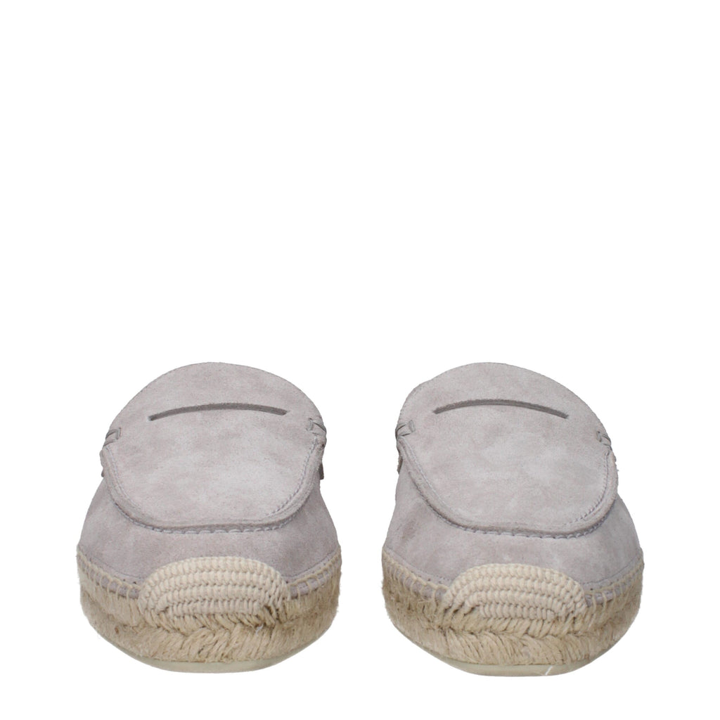 Christian Louboutin Gray Leather Espadrilles