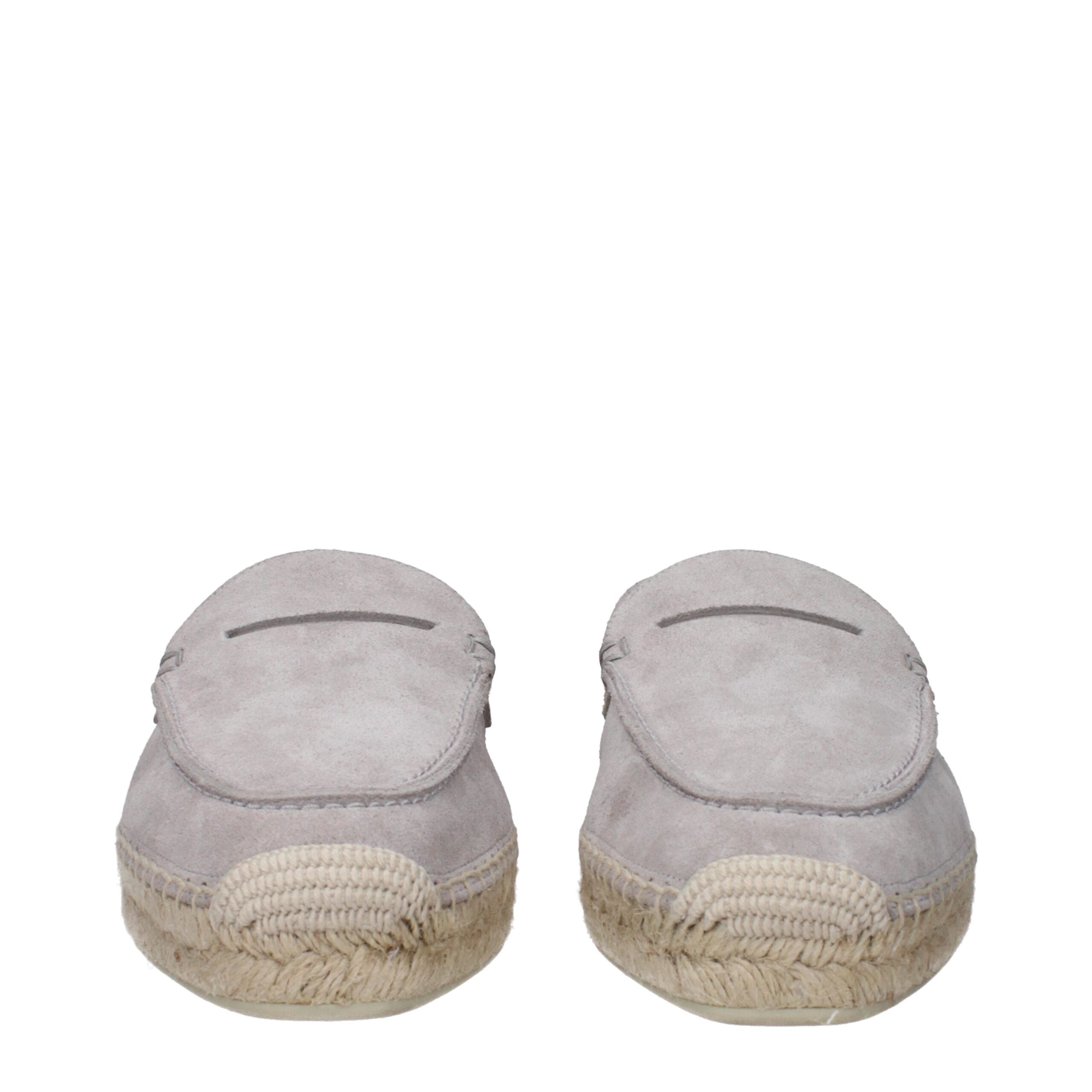 Christian Louboutin Gray Leather Espadrilles