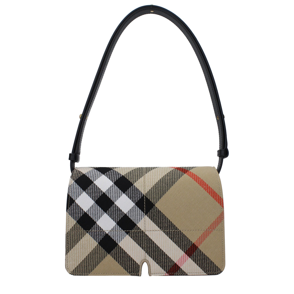 Burberry Beige Fabric Shoulder Bags