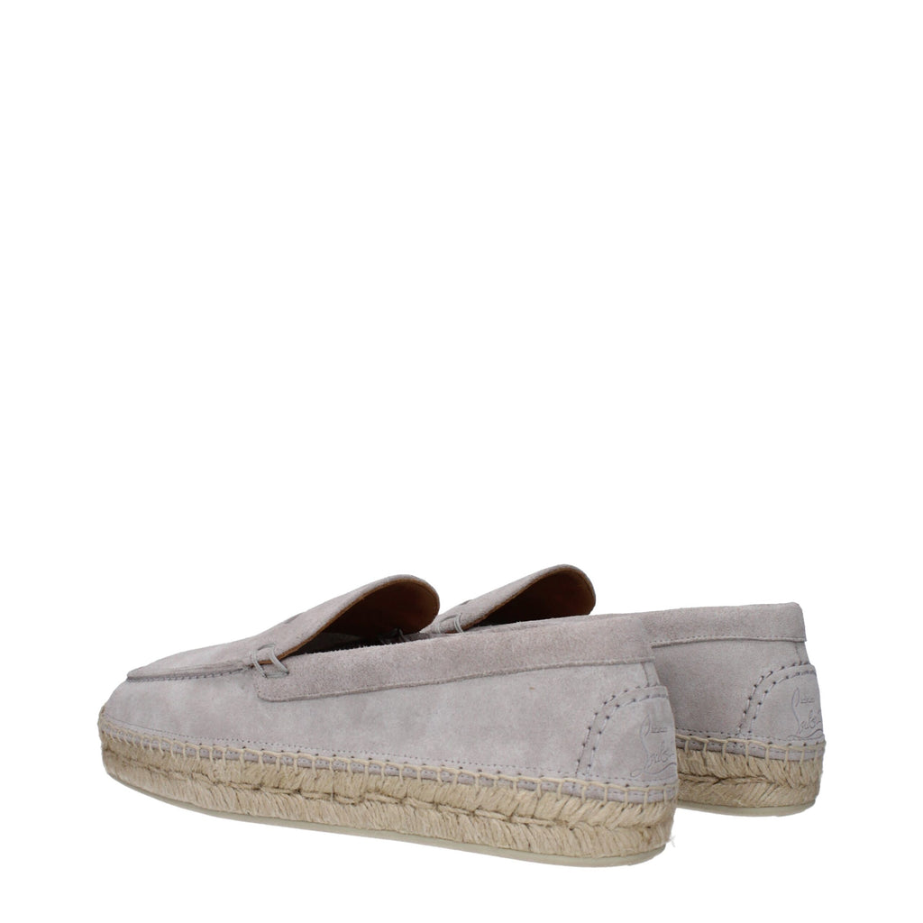 Christian Louboutin Gray Leather Espadrilles