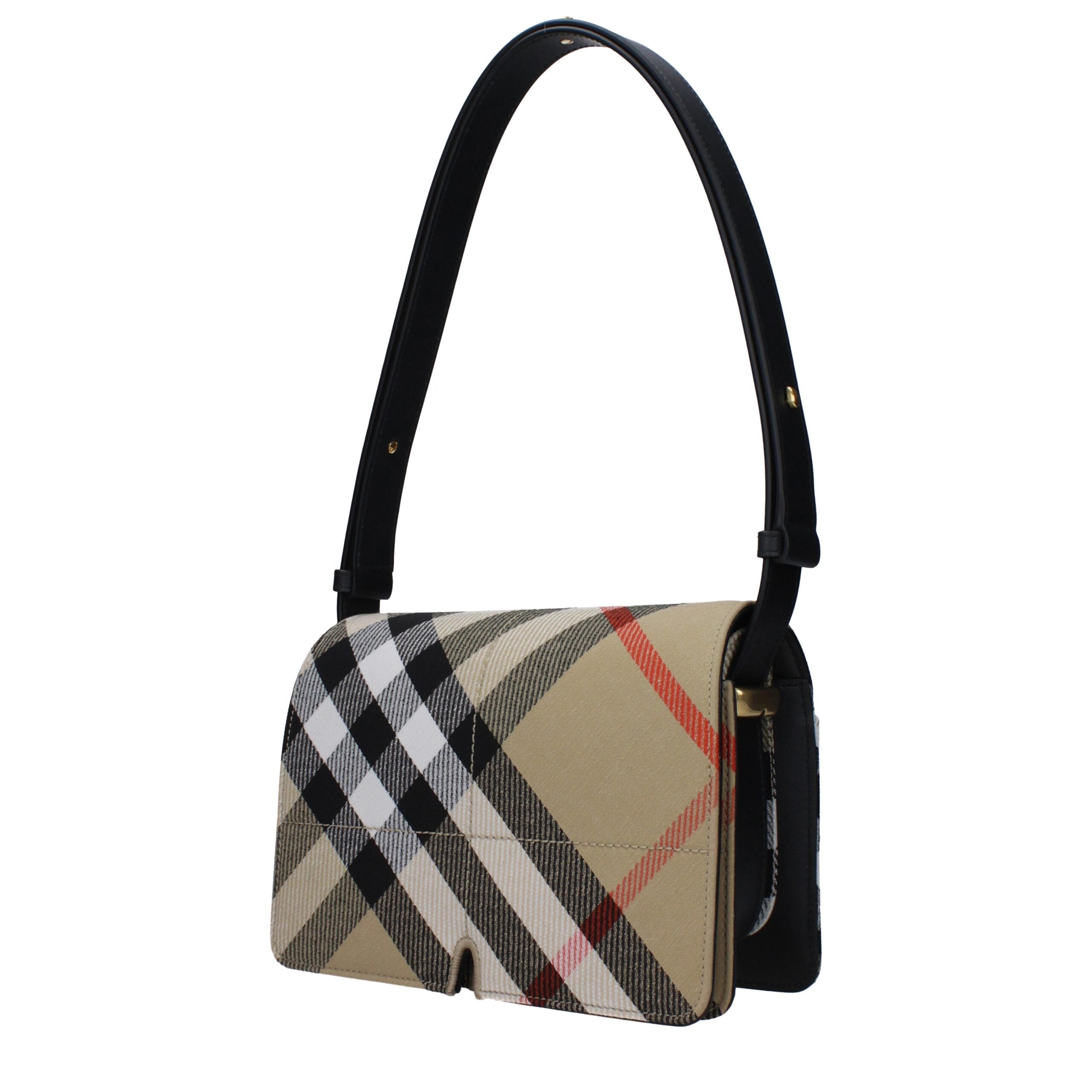Burberry Beige Fabric Shoulder Bags