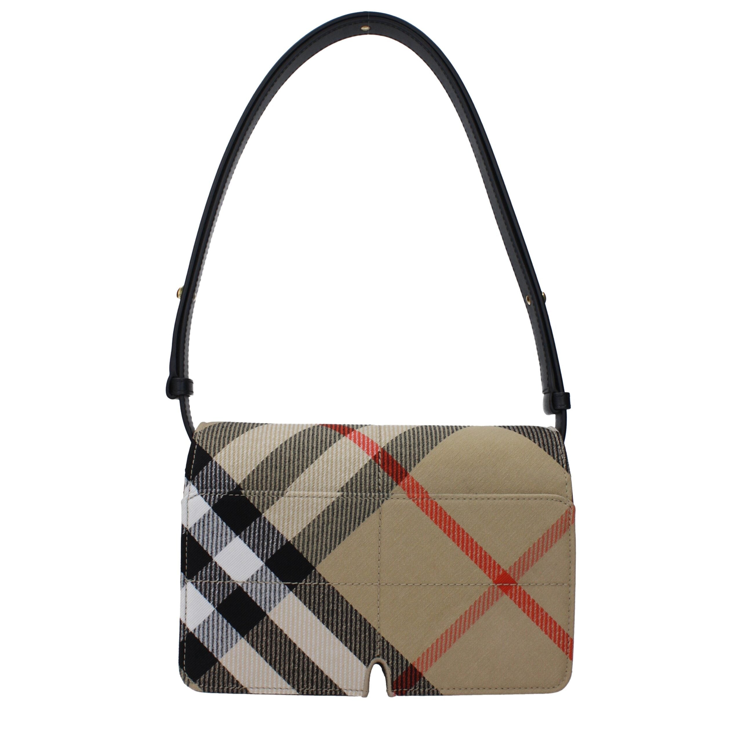 Burberry Beige Fabric Shoulder Bags