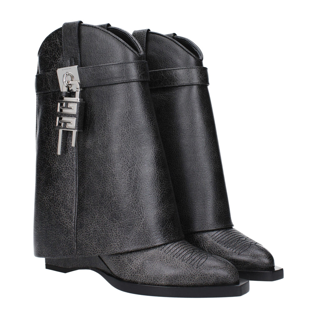 Givenchy Black Leather Ankle Boots