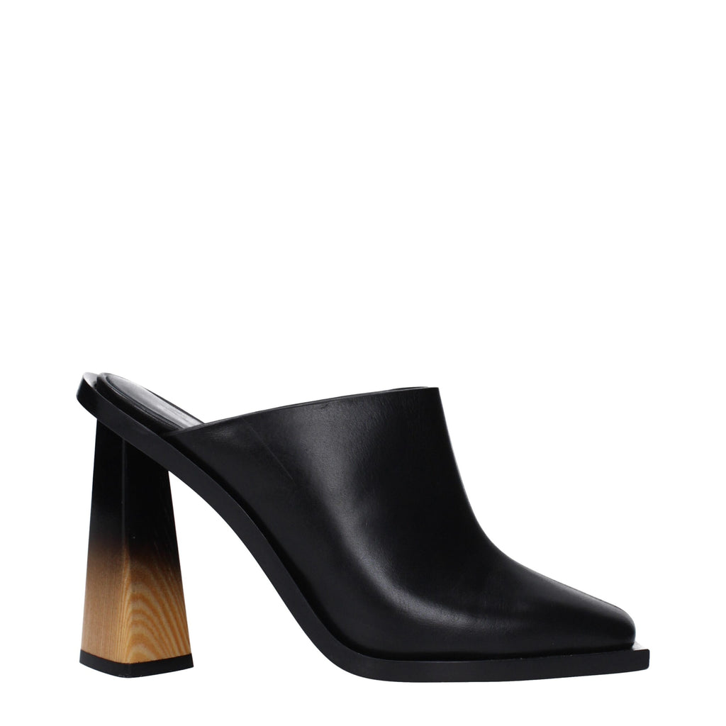 Givenchy Black Leather Mules