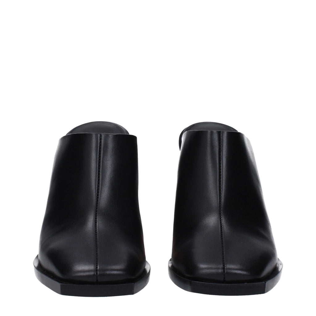 Givenchy Black Leather Mules