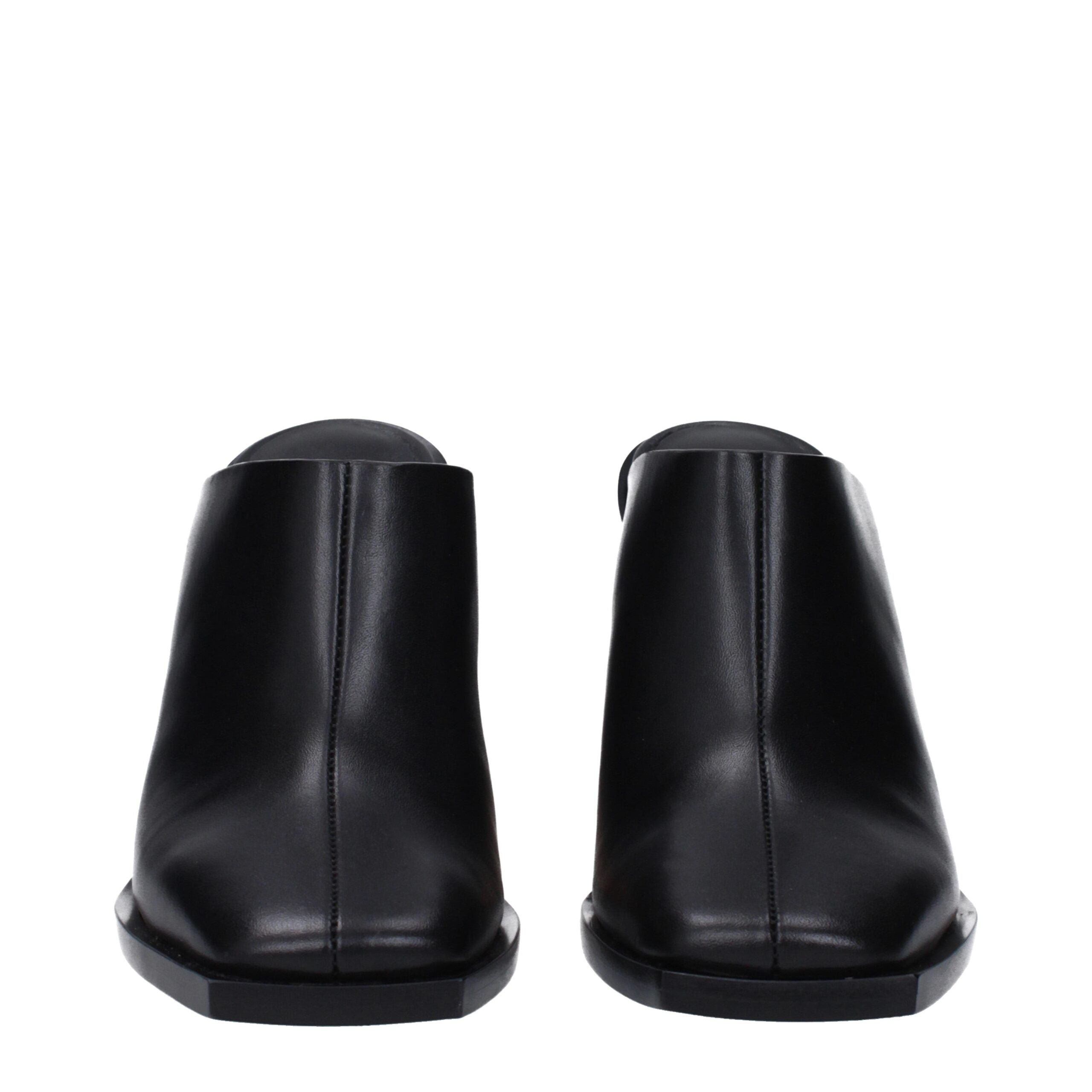 Givenchy Black Leather Mules