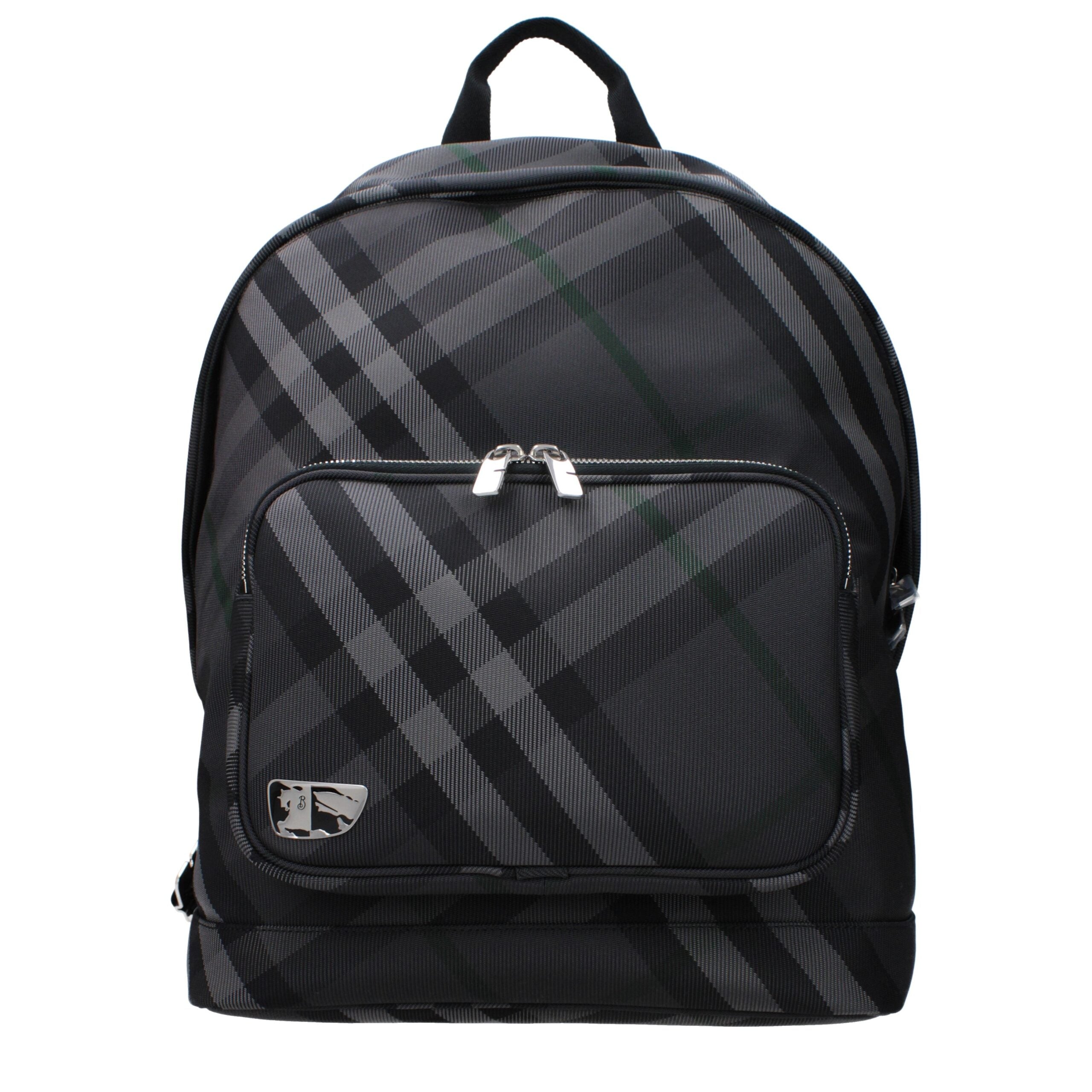Burberry Gray Fabric Backpacks