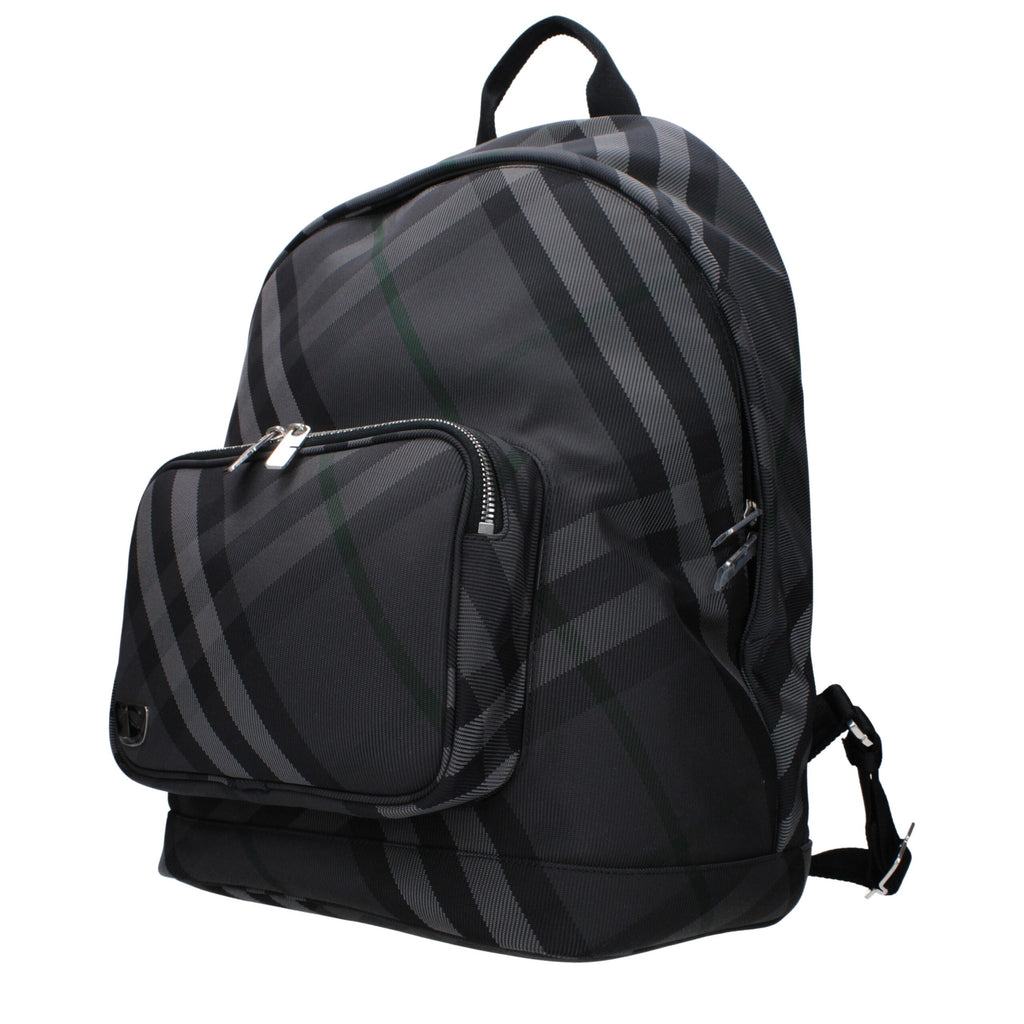 Burberry Gray Fabric Backpacks