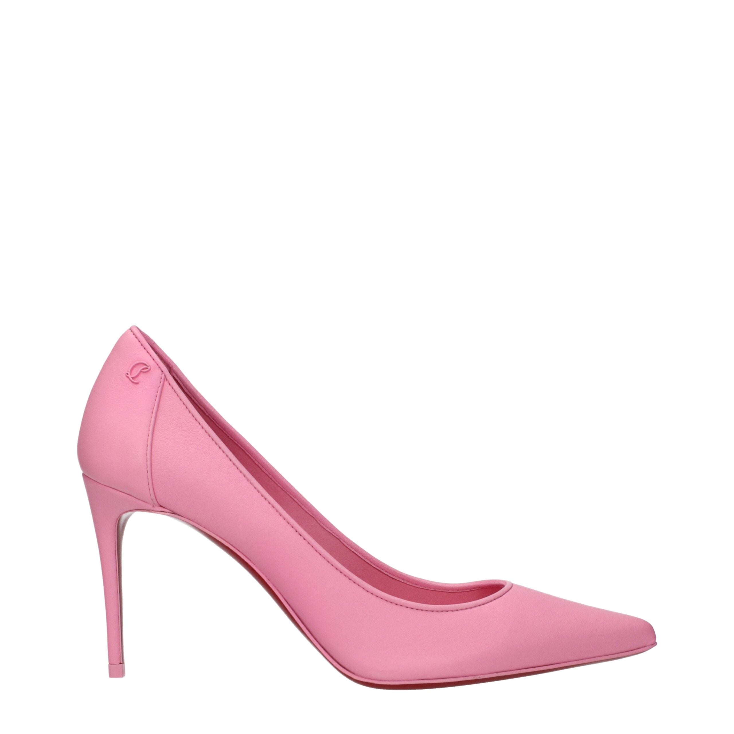 Christian Louboutin Pink Leather Broch
