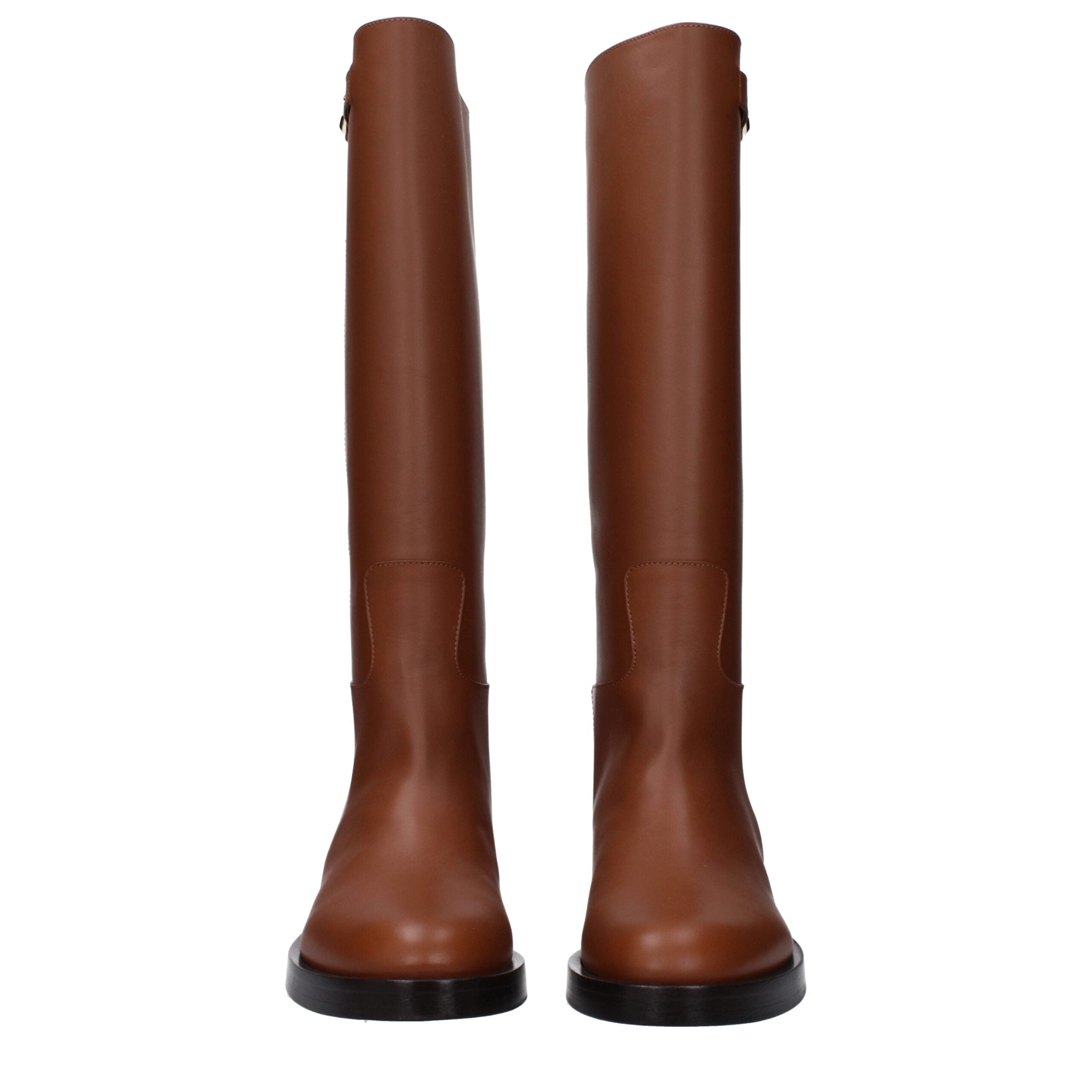 Valentino Garavani Brown Leather Boots