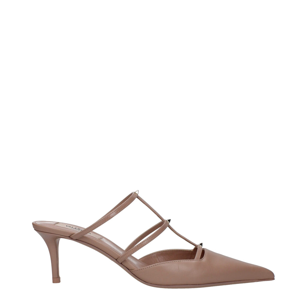 Valentino Garavani Pink Leather Stiletto Heels Sandals