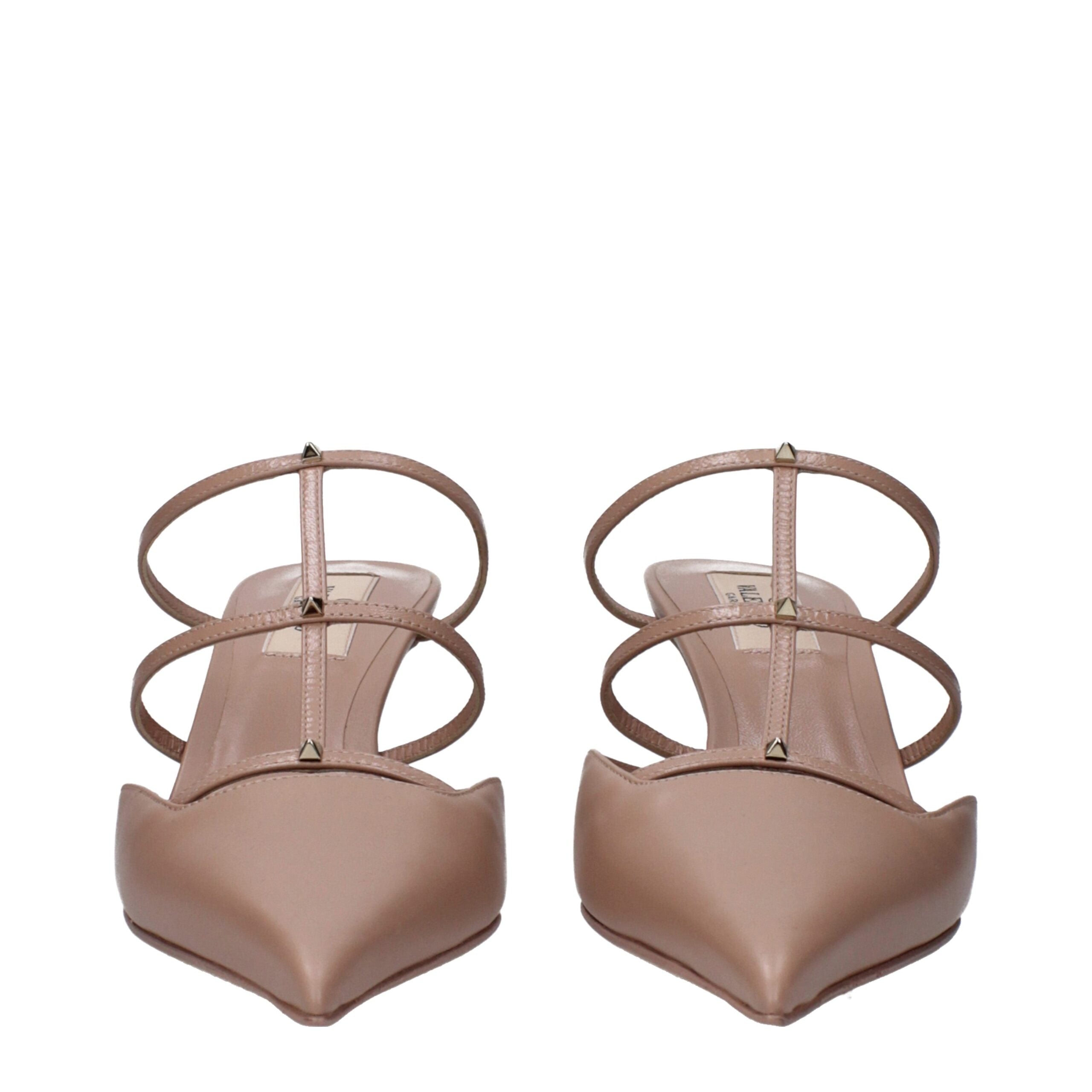 Valentino Garavani Pink Leather Stiletto Heels Sandals