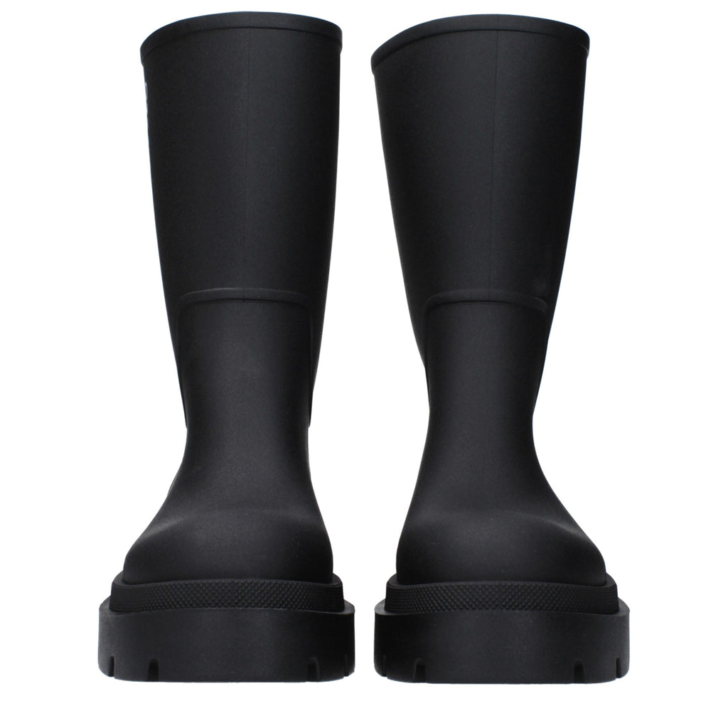 Off-White Black Cotton Ankle Boots