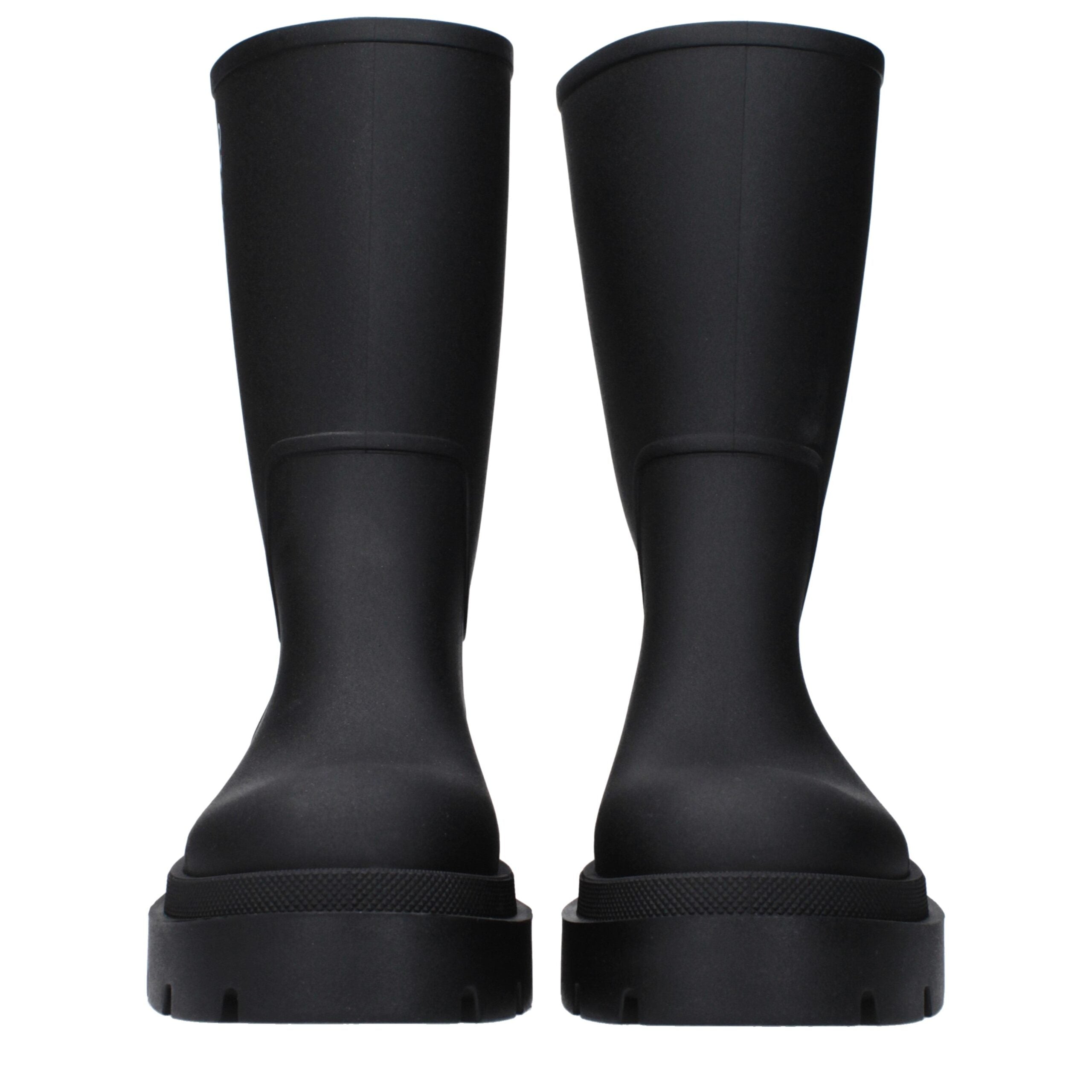 Off-White Black Cotton Ankle Boots