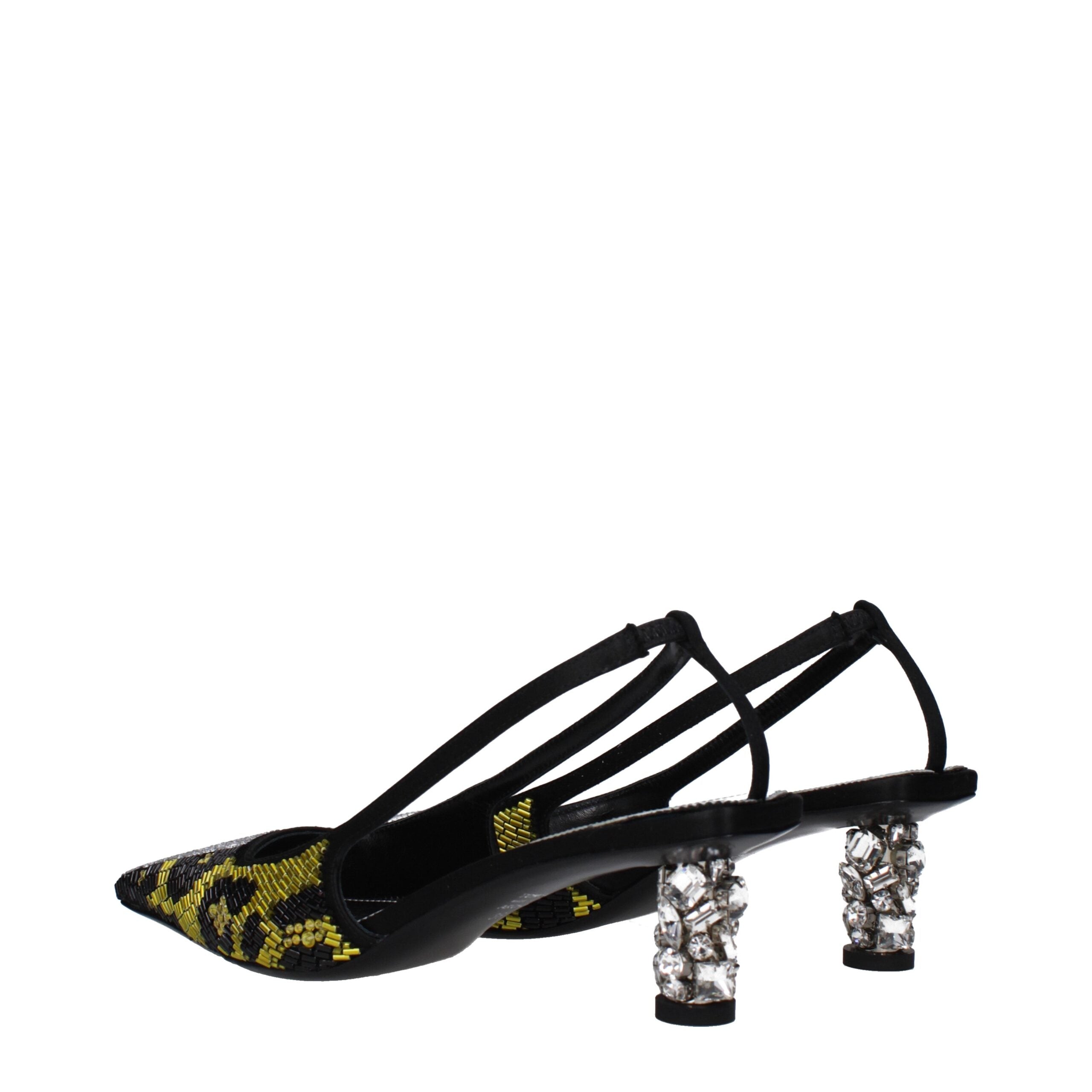 Tom Ford Yellow Satin Stiletto Heels Sandals