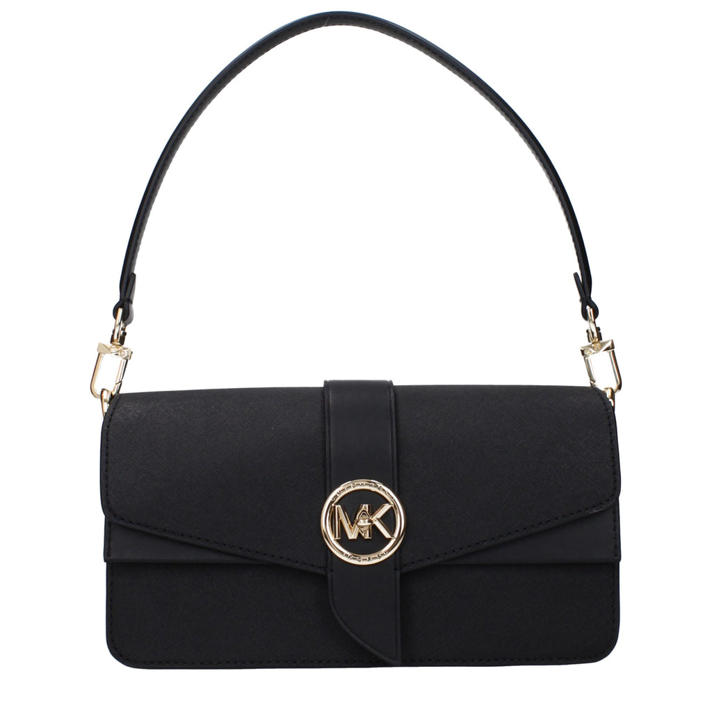 Michael Kors Black Leather Shoulder Bag