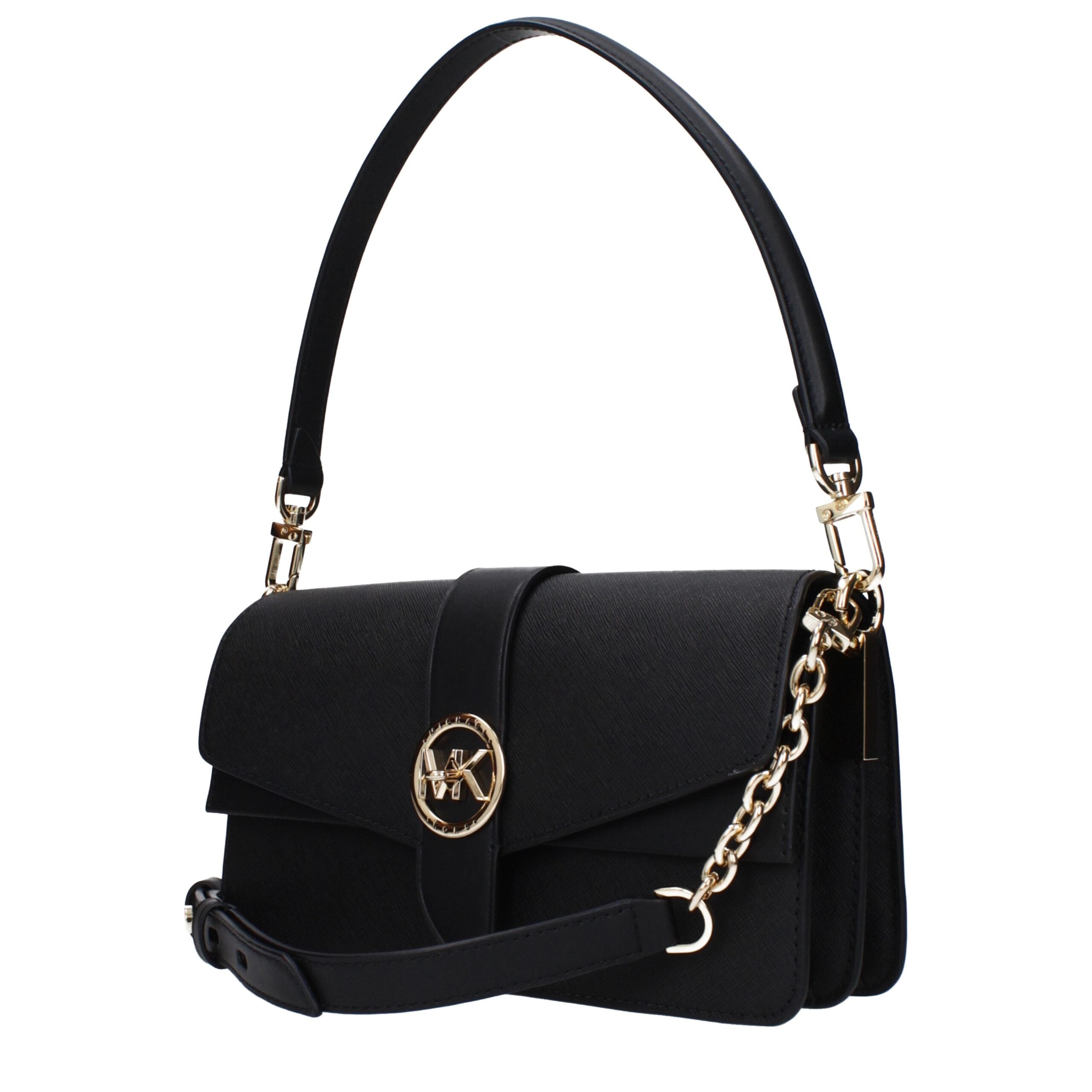 Michael Kors Black Leather Shoulder Bag