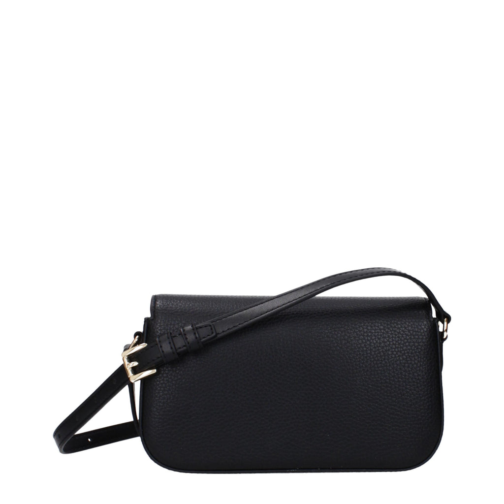 Michael Kors Black Leather Crossbody Bags