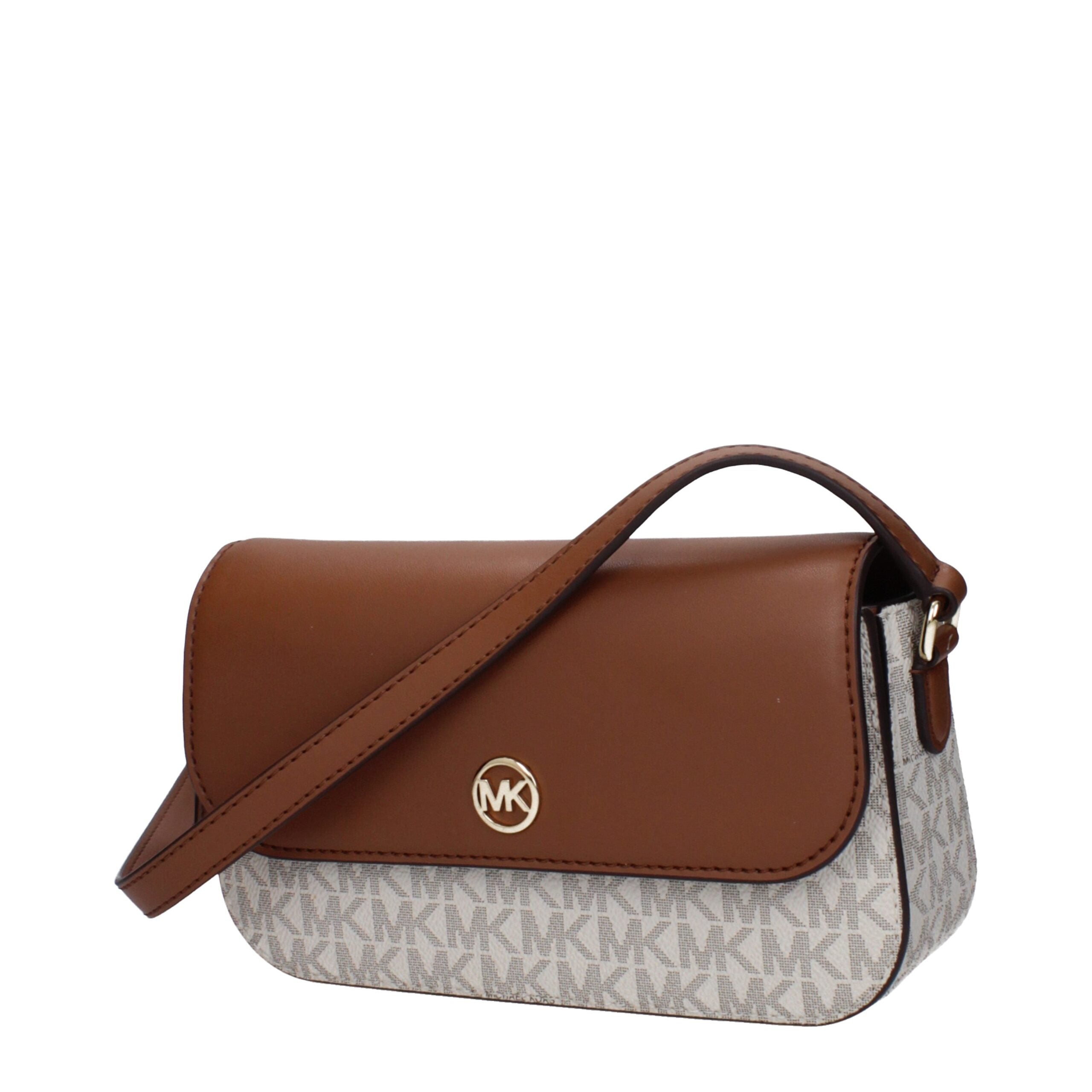 Michael Kors Brown Fabric Crossbody Bags