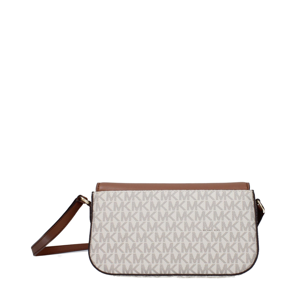 Michael Kors Brown Fabric Crossbody Bags