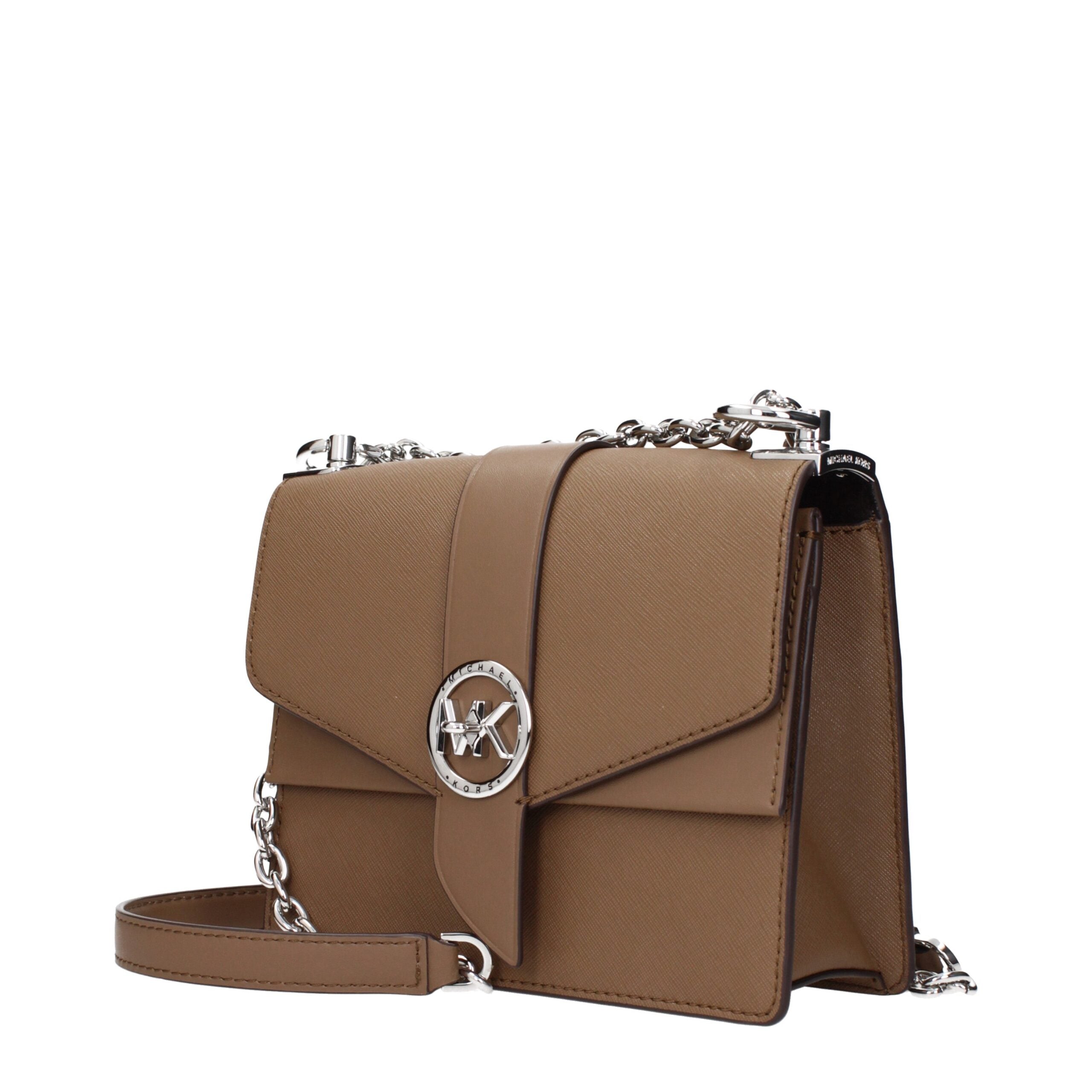 Michael Kors Brown Leather Shoulder Bag