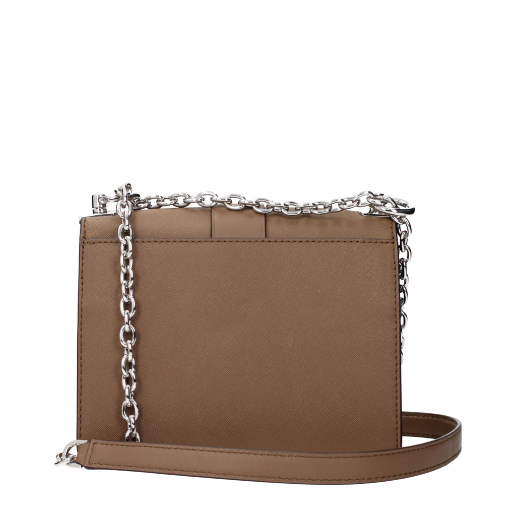 Michael Kors Brown Leather Shoulder Bag