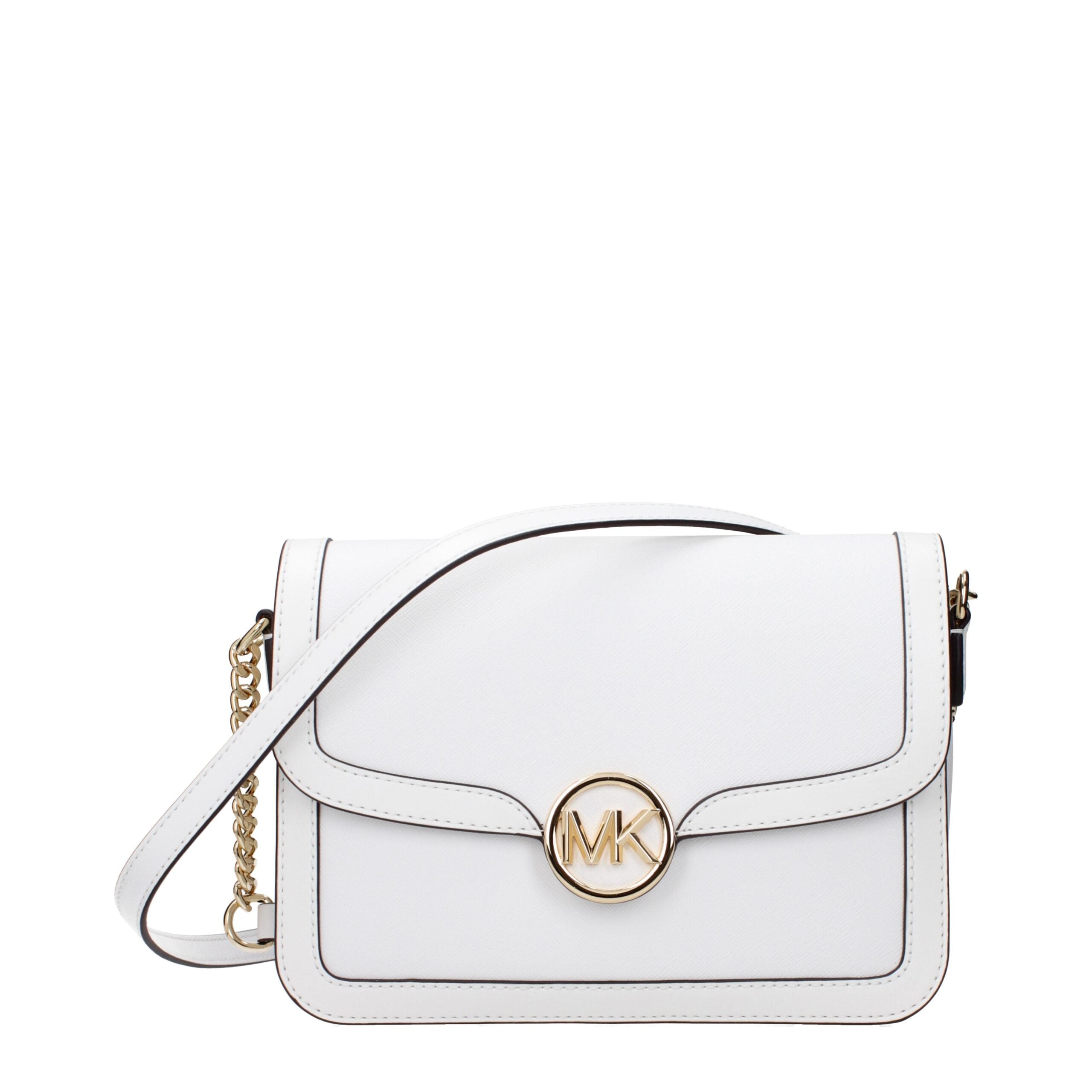 Michael Kors White Leather Crossbody Bag