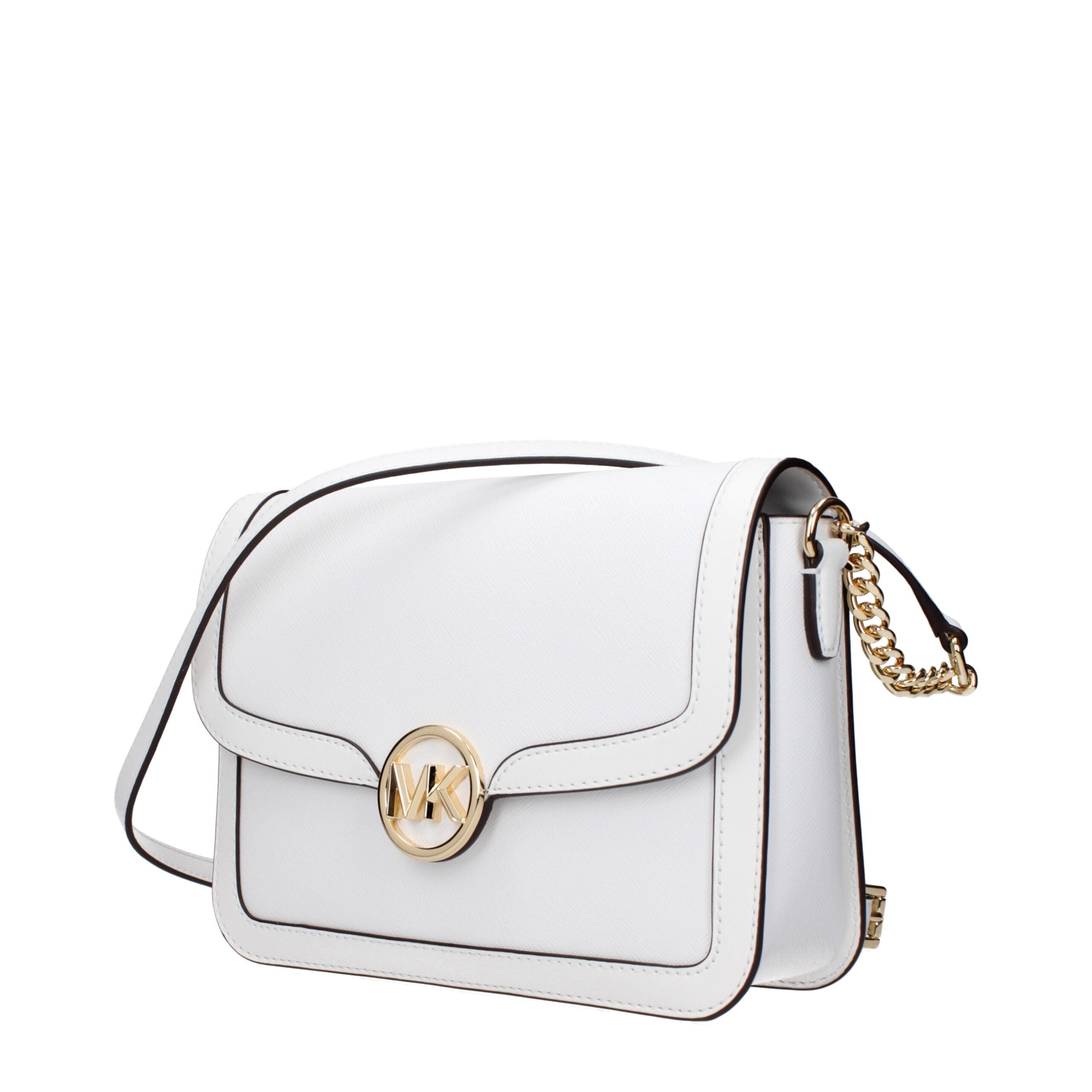 Michael Kors White Leather Crossbody Bag