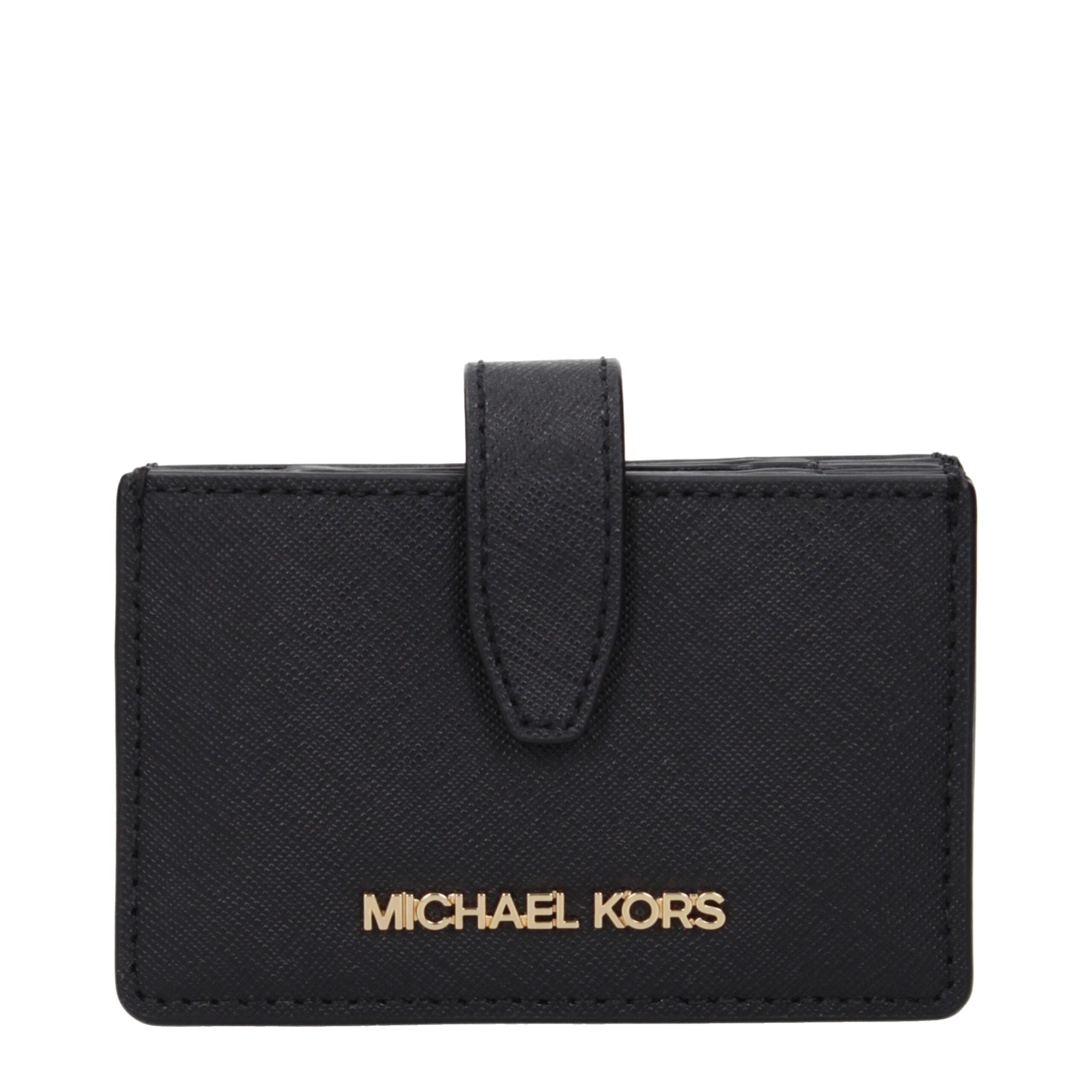 Michael Kors Black Leather Cardholders