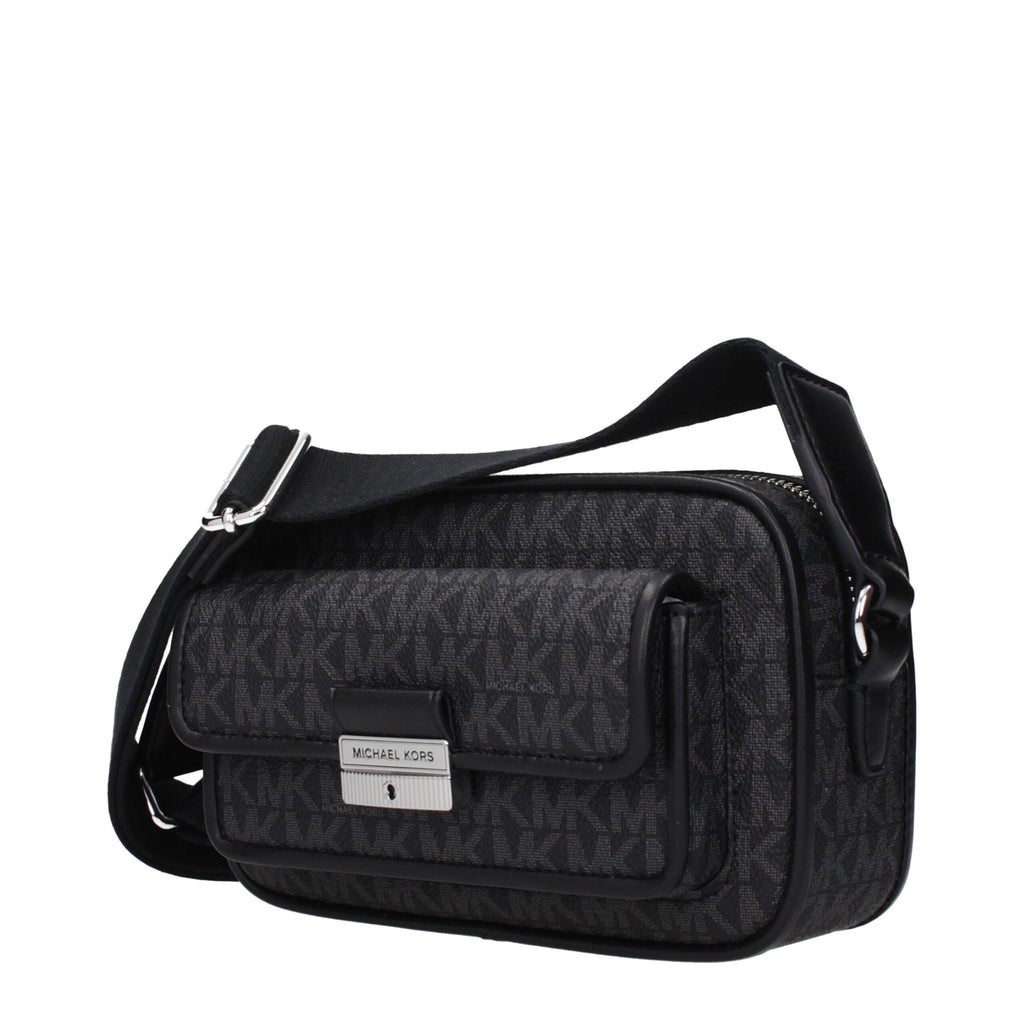 Michael Kors Black Fabric Crossbody Bags