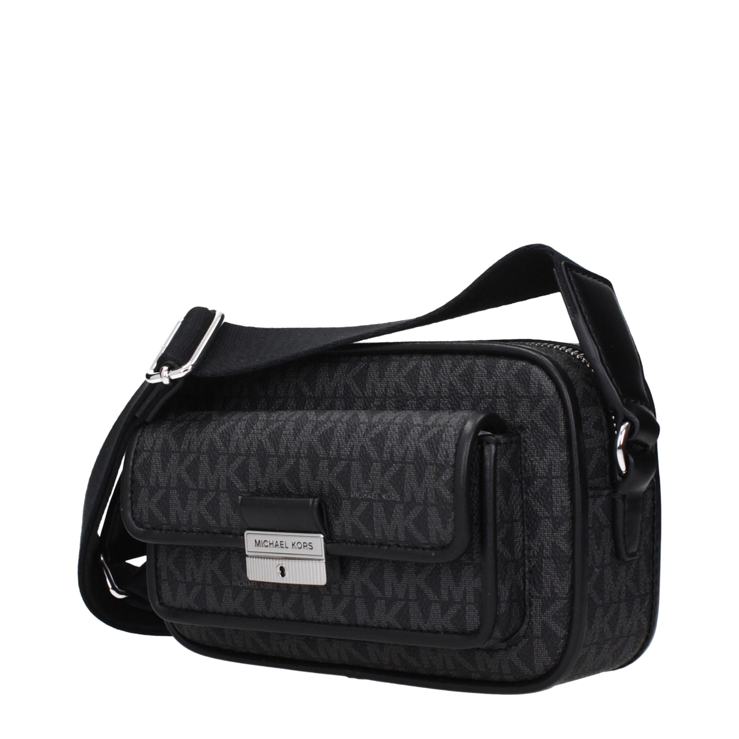 Michael Kors Black Fabric Crossbody Bags