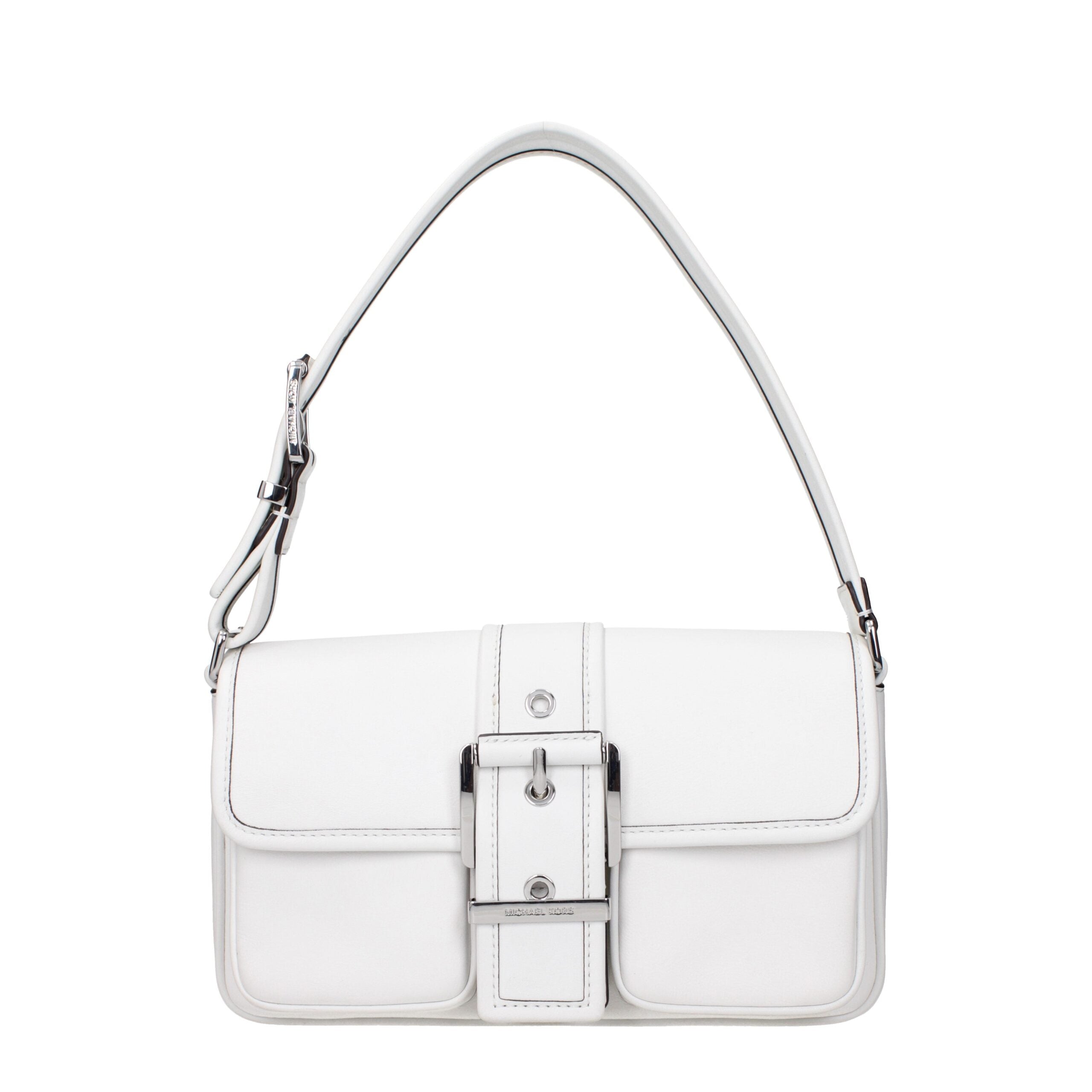 Michael Kors White Leather Shoulder Bag