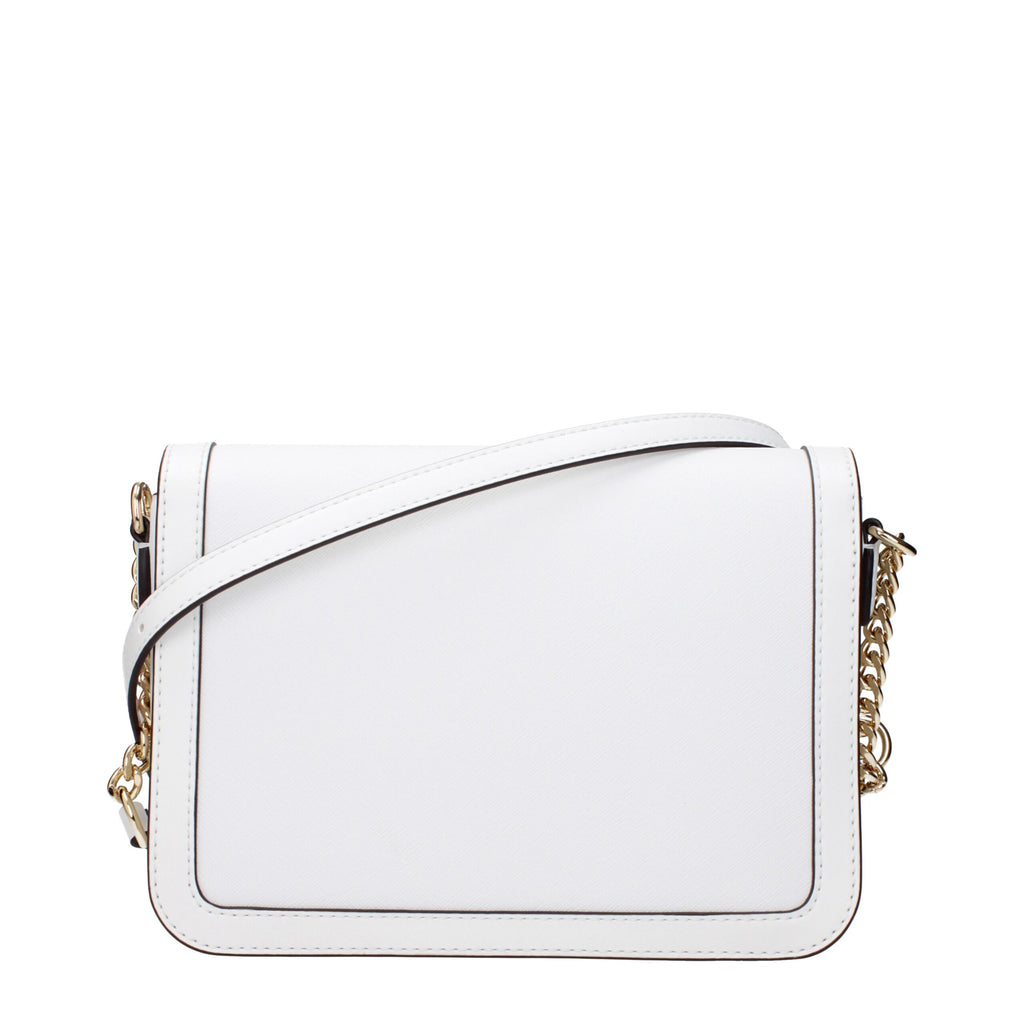 Michael Kors White Leather Crossbody Bag