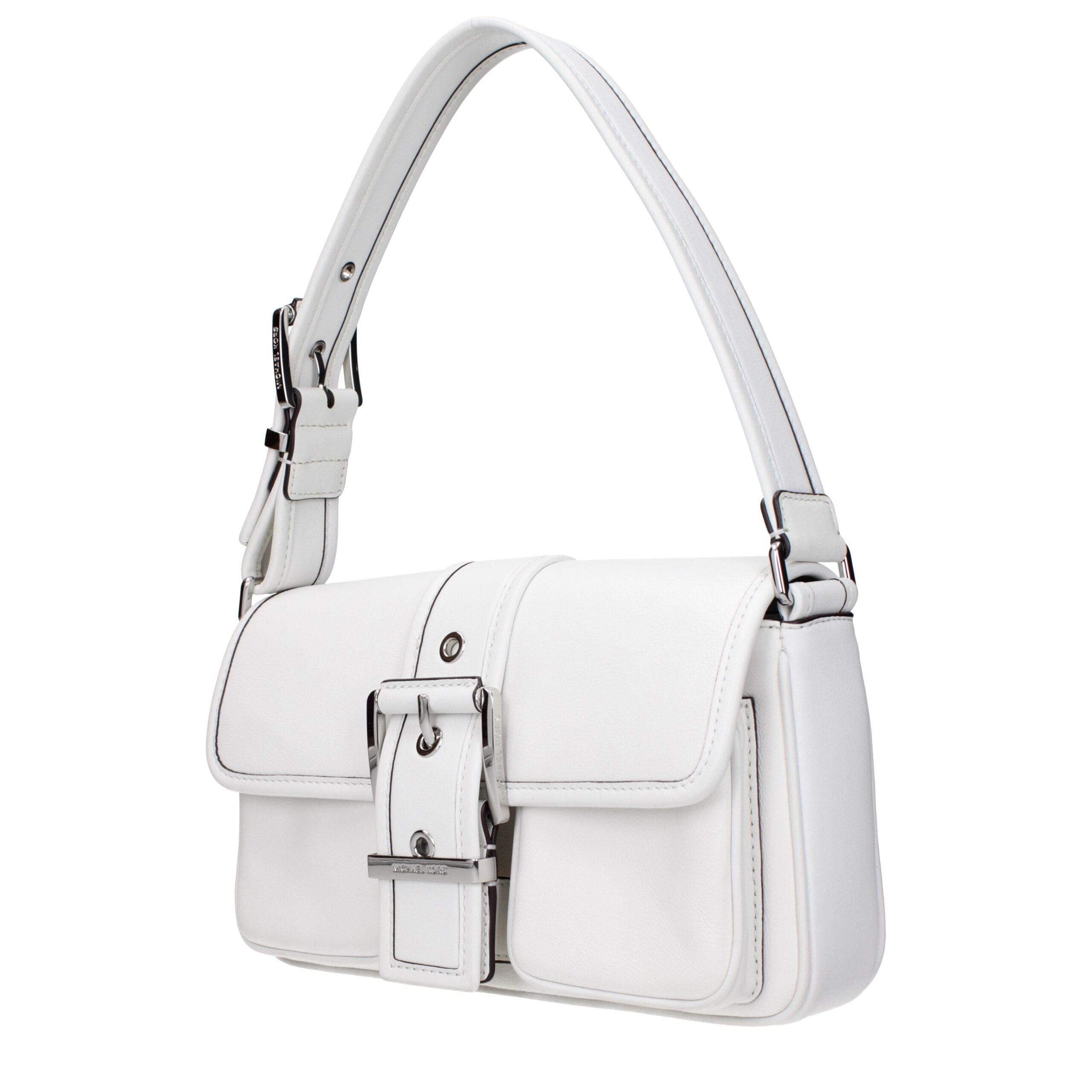 Michael Kors White Leather Shoulder Bag
