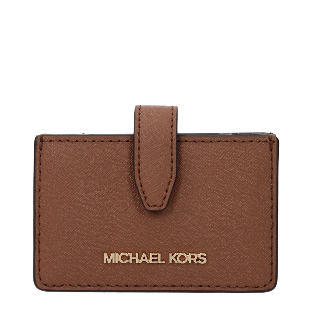Michael Kors Brown Leather Cardholders