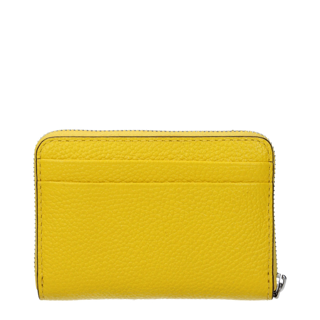 Michael Kors Yellow Leather Cardholders