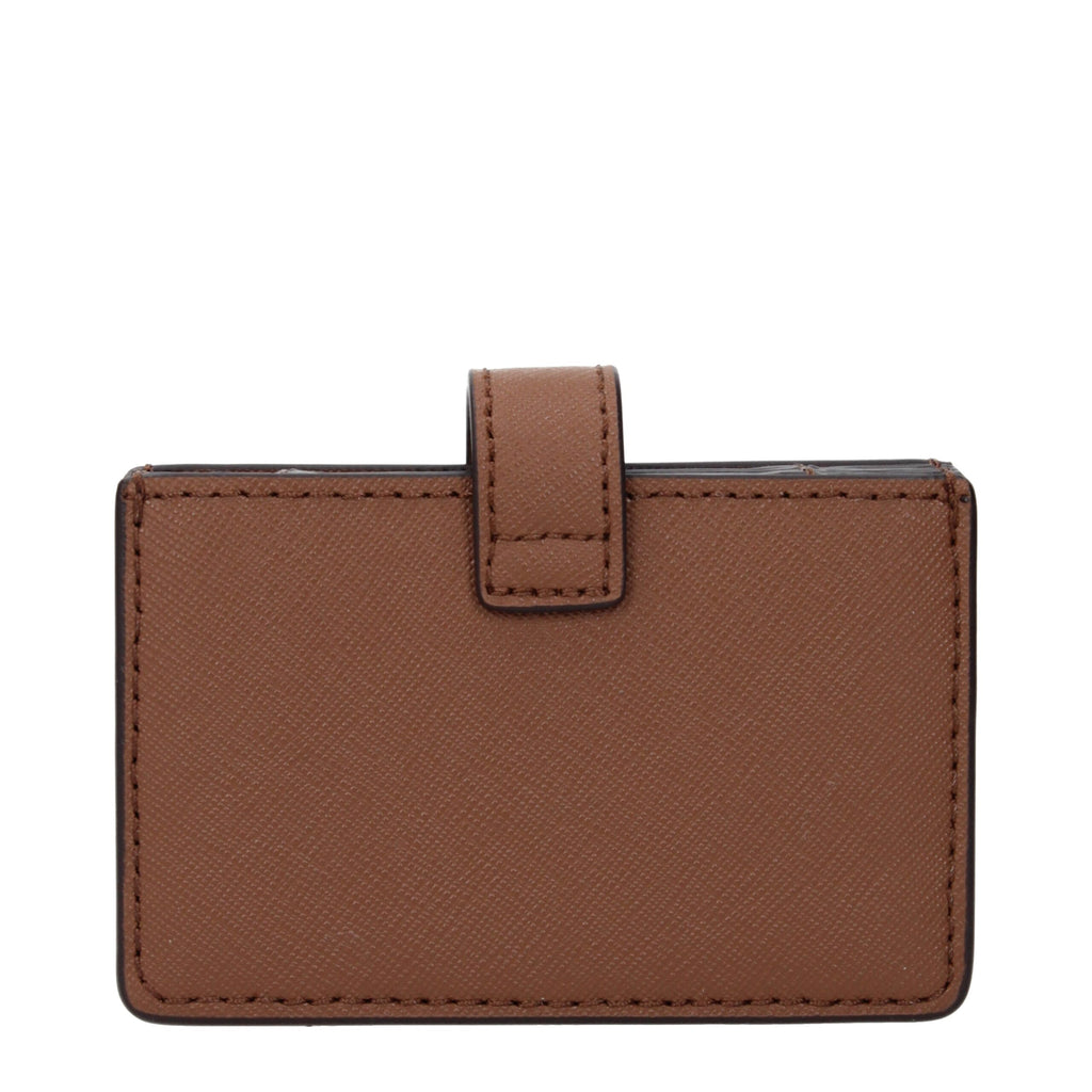 Michael Kors Brown Leather Cardholders