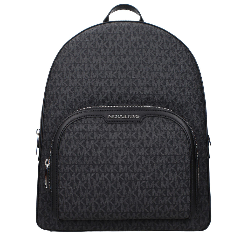 Michael Kors Black Fabric Backpacks
