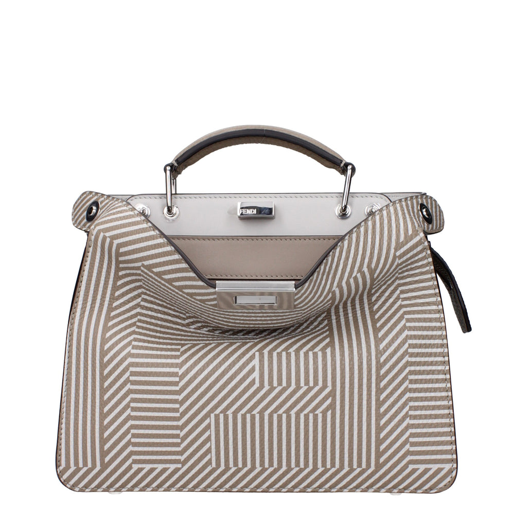 Fendi Beige Leather Handbag