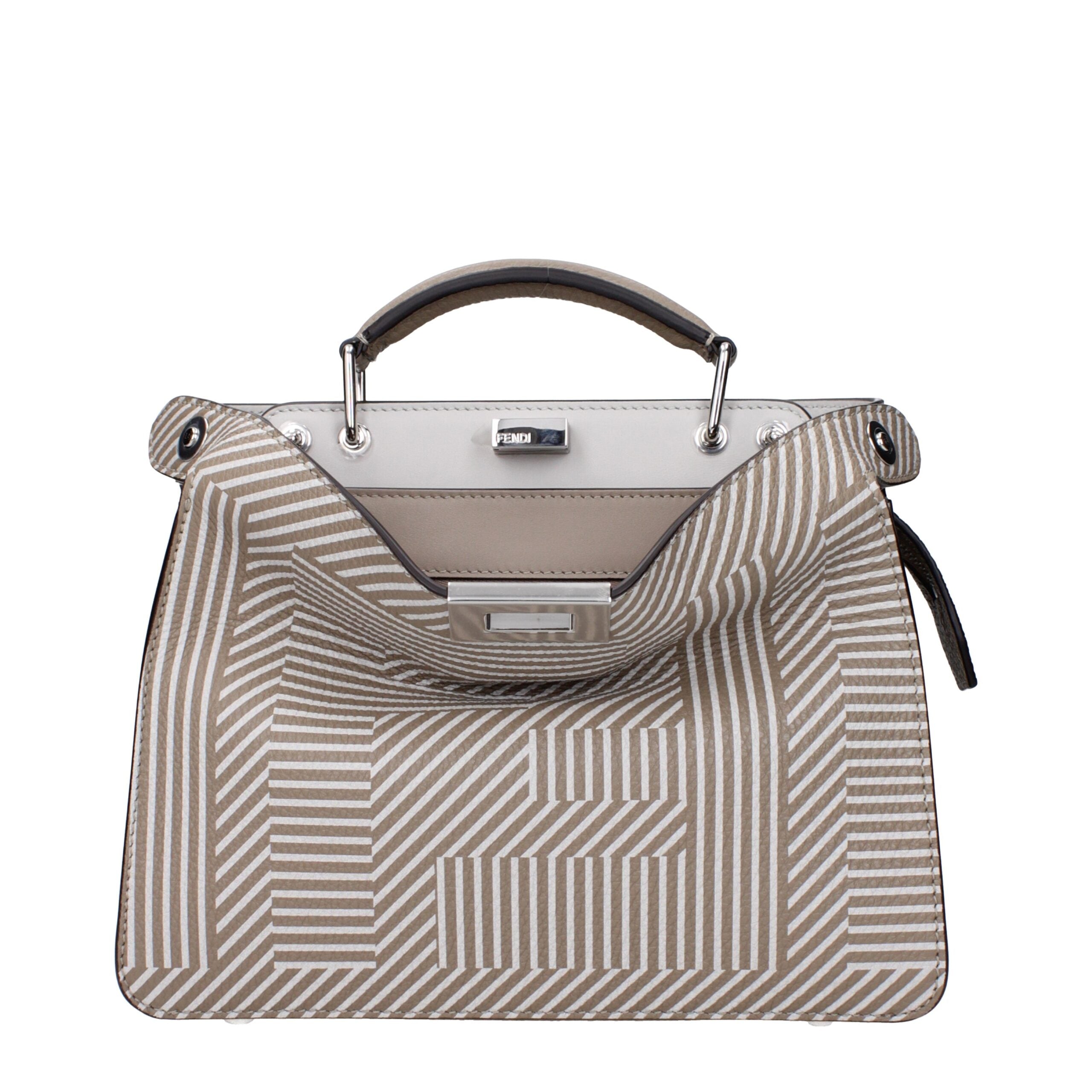 Fendi Beige Leather Handbag