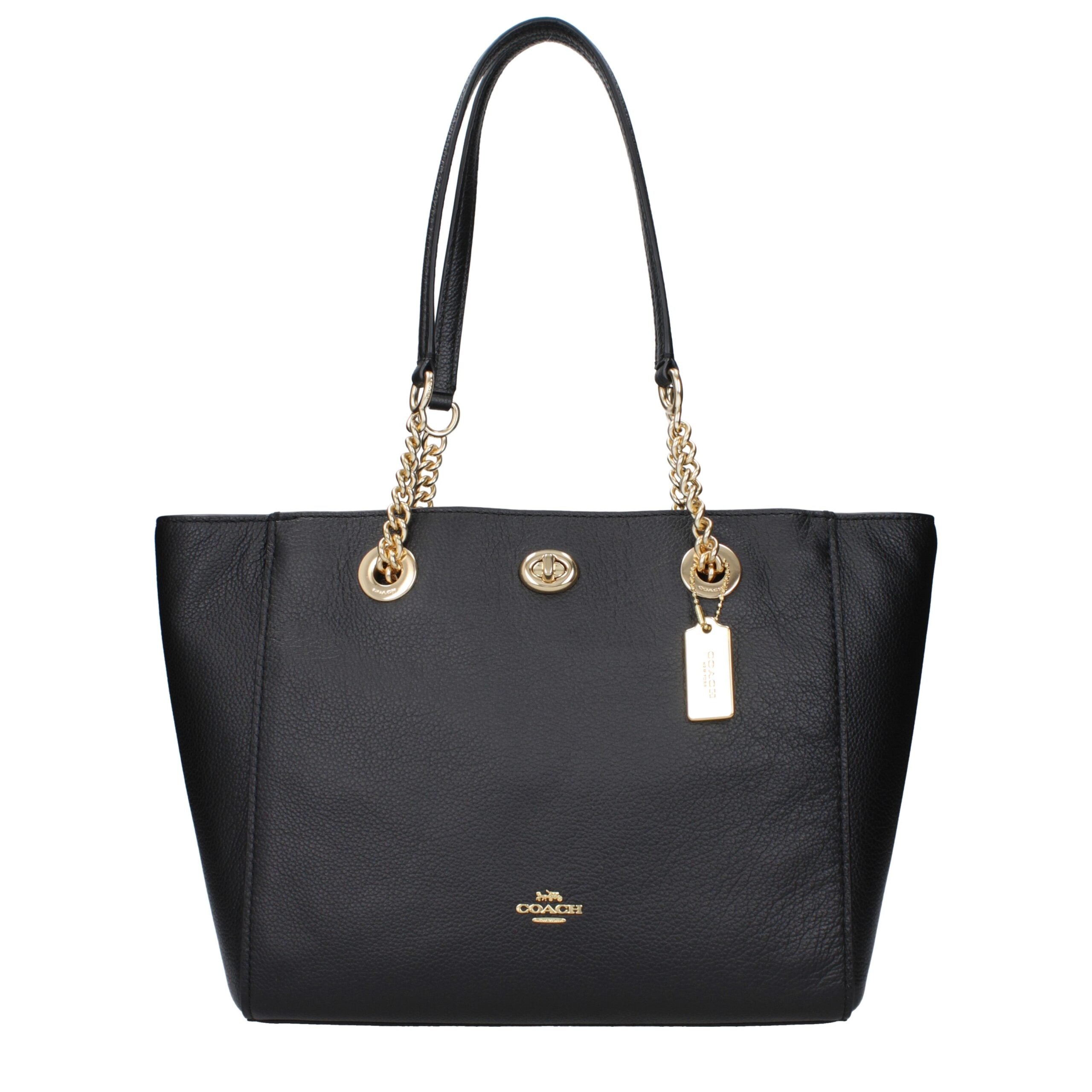 COACH Black Leather Shoulder Bags