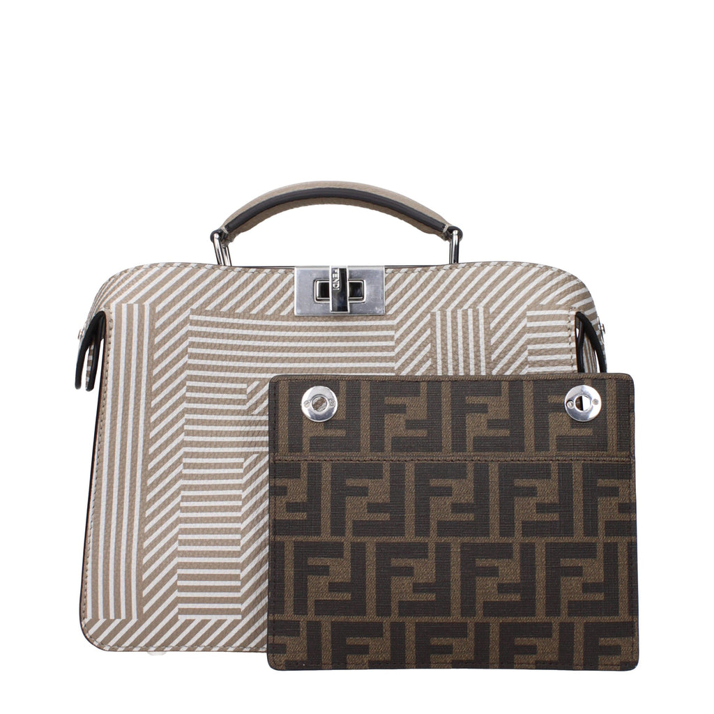 Fendi Beige Leather Handbag