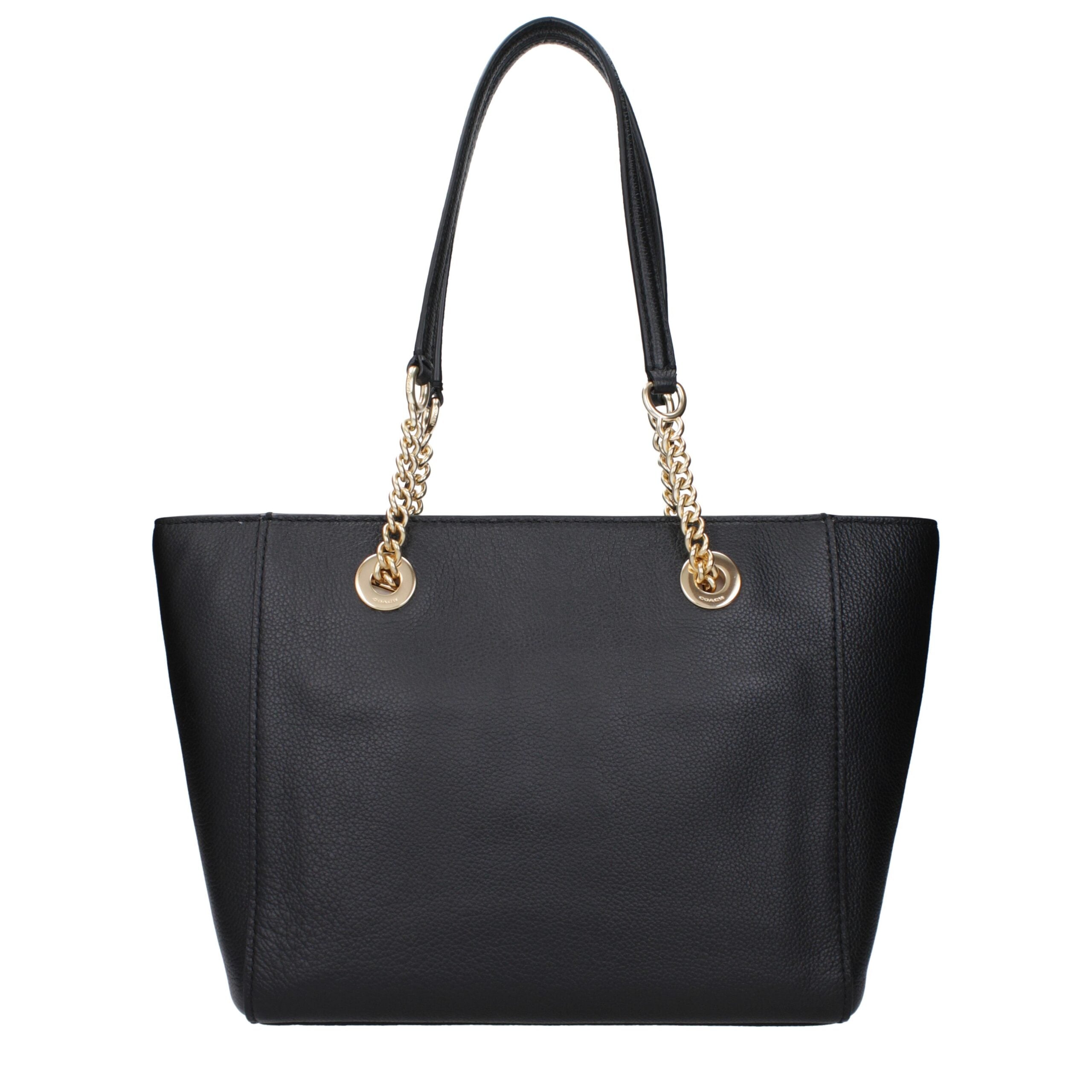 COACH Black Leather Shoulder Bags