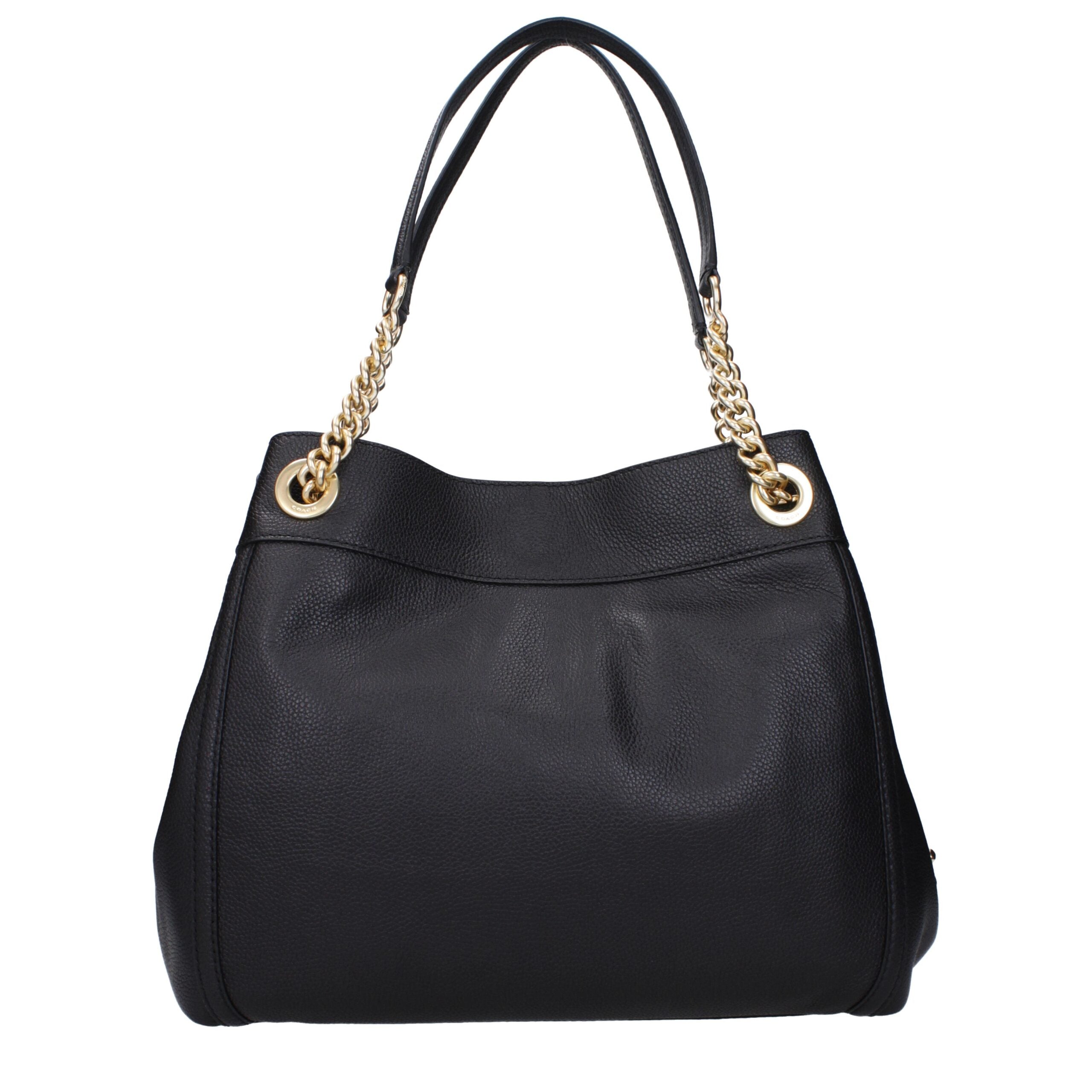 COACH Black Leather Shoulder Bags