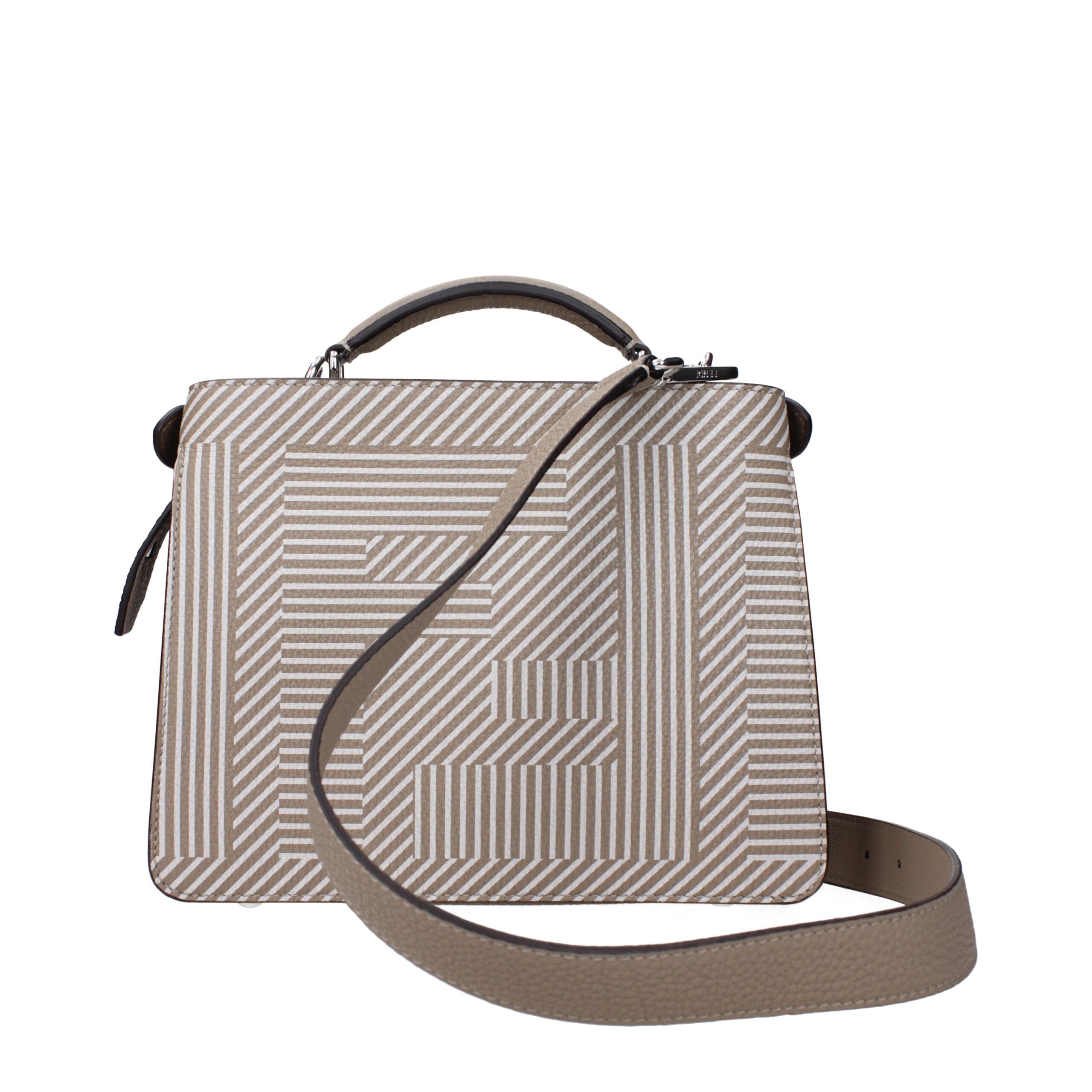 Fendi Beige Leather Handbag